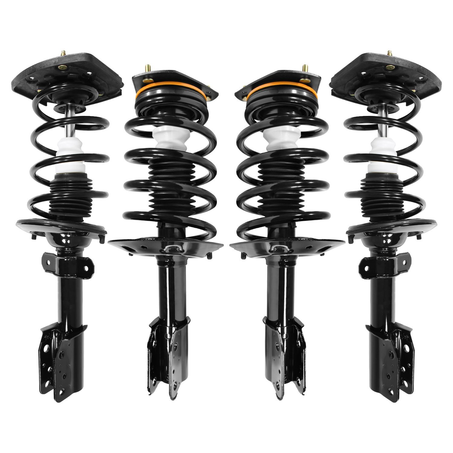4-11130-15061-001 Front & Rear Suspension Strut & Coil Spring Assembly Kit Fits Select Chevy Impala, Oldsmobile Intrigue