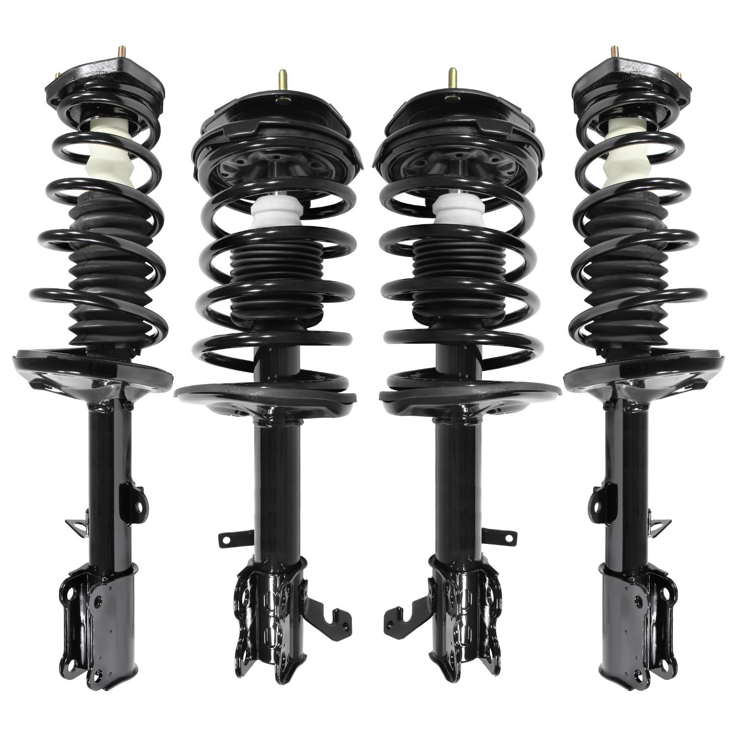 4-11151-15051-001 Front & Rear Suspension Strut & Coil Spring Assembly Kit Fits Select Chevy Prizm, Toyota Corolla
