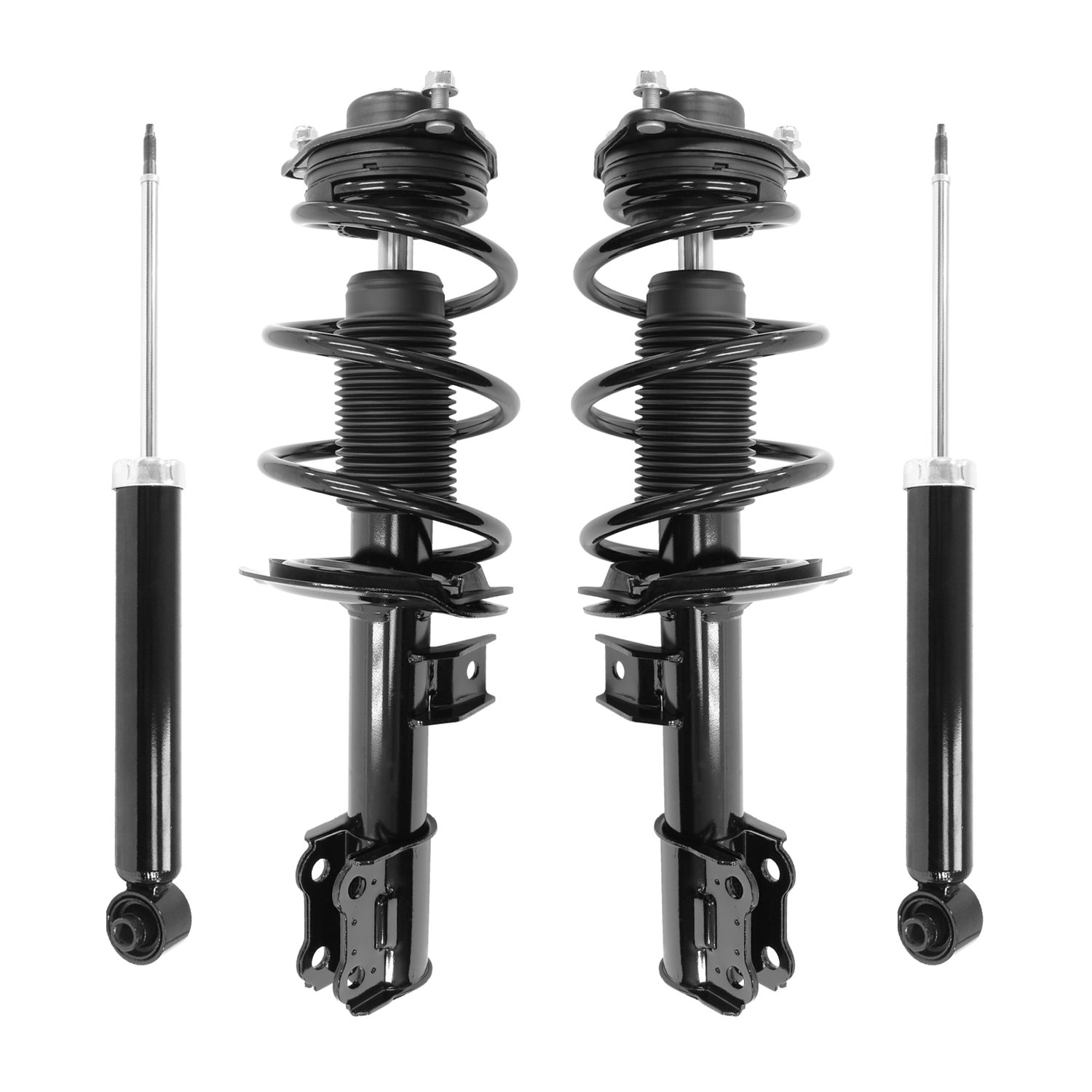4-11167-259950-001 Front & Rear Complete Strut Assembly Shock Absorber Kit Fits Select Hyundai Genesis Coupe