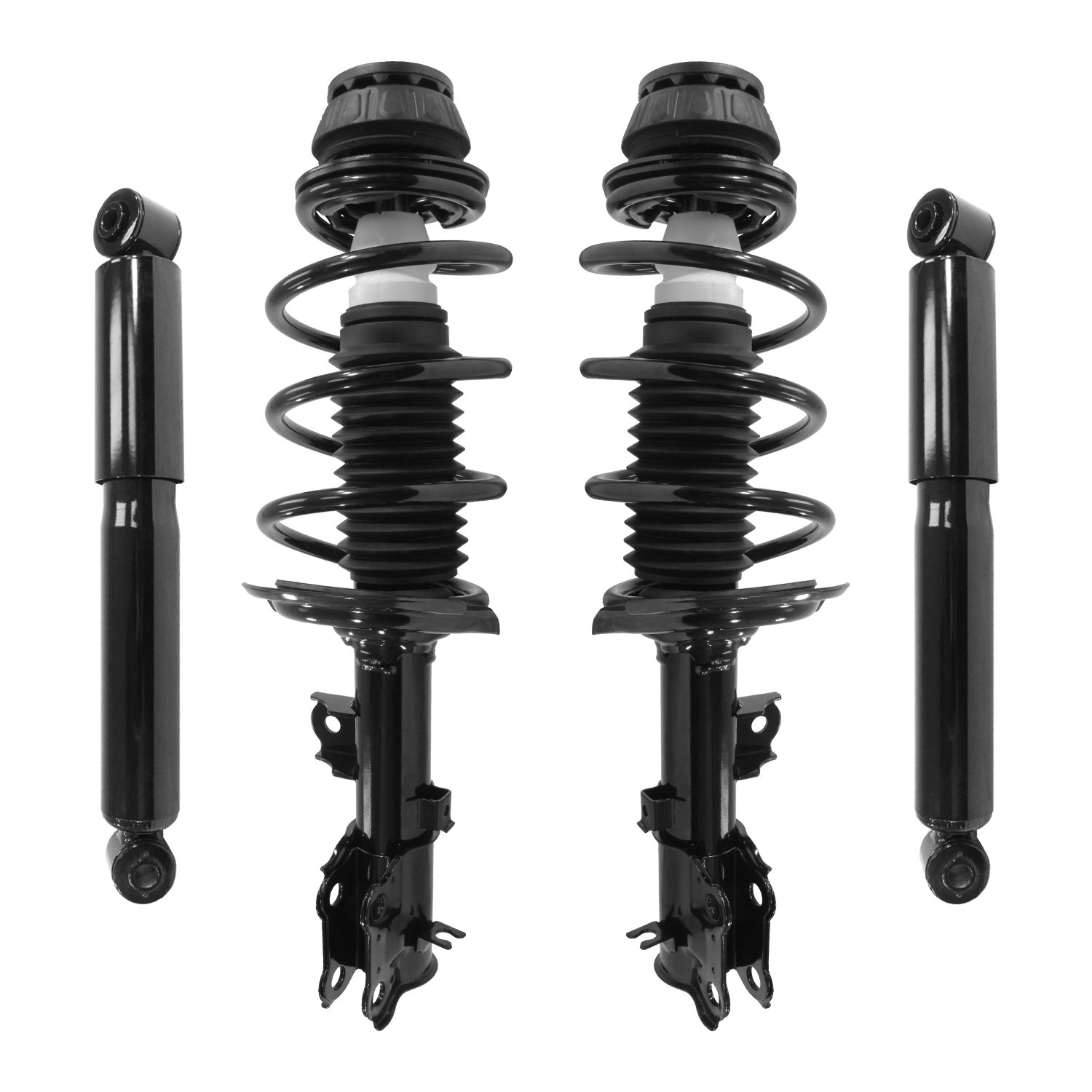 4-11185-259970-001 Front & Rear Suspension Strut & Coil Spring Assembly Fits Select Hyundai Accent