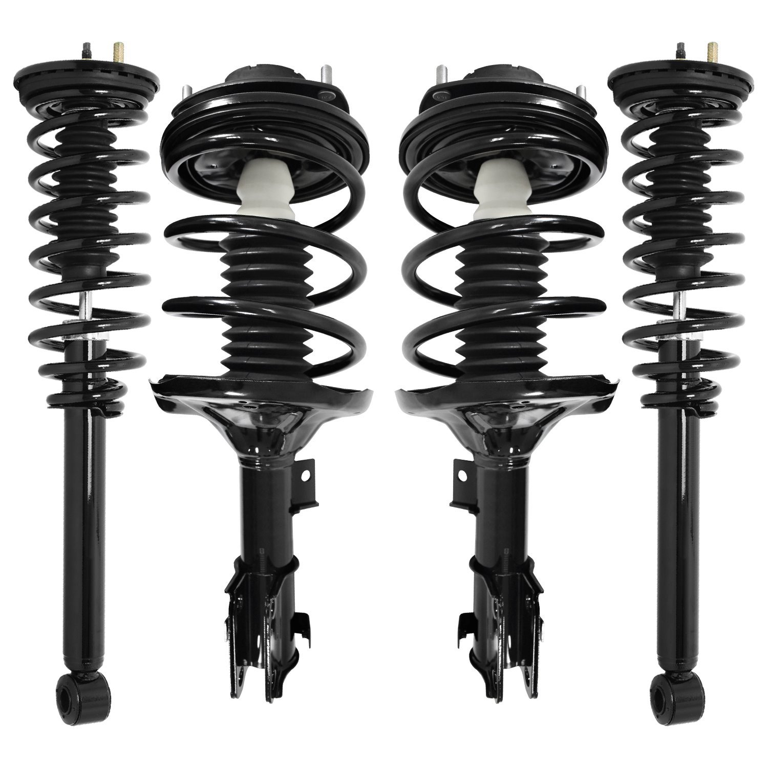 4-11191-15450-001 Front & Rear Suspension Strut & Coil Spring Assembly Kit Fits Select Mopar