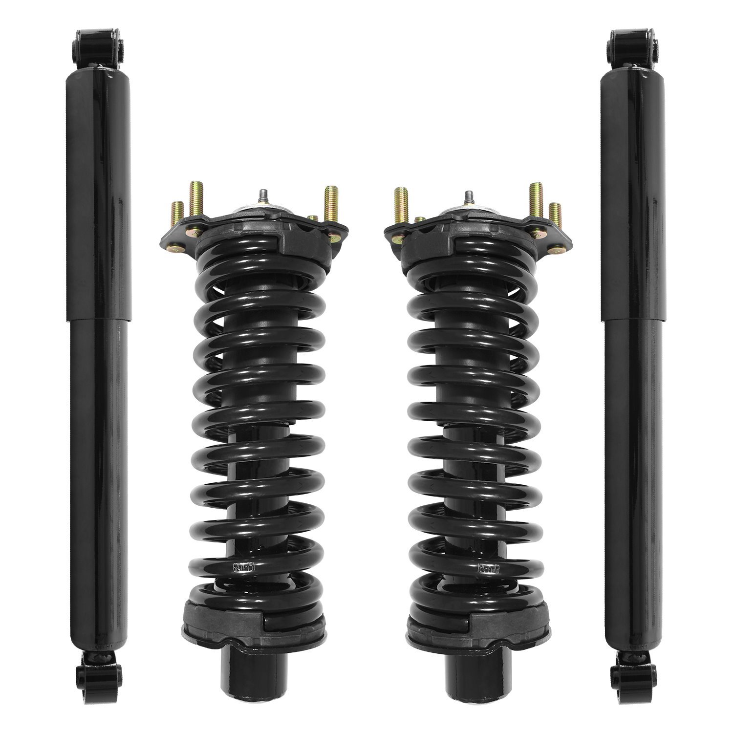 4-11201-253020-001 Front & Rear Suspension Strut & Coil Spring Assembly Fits Select Dodge Nitro, Jeep Liberty