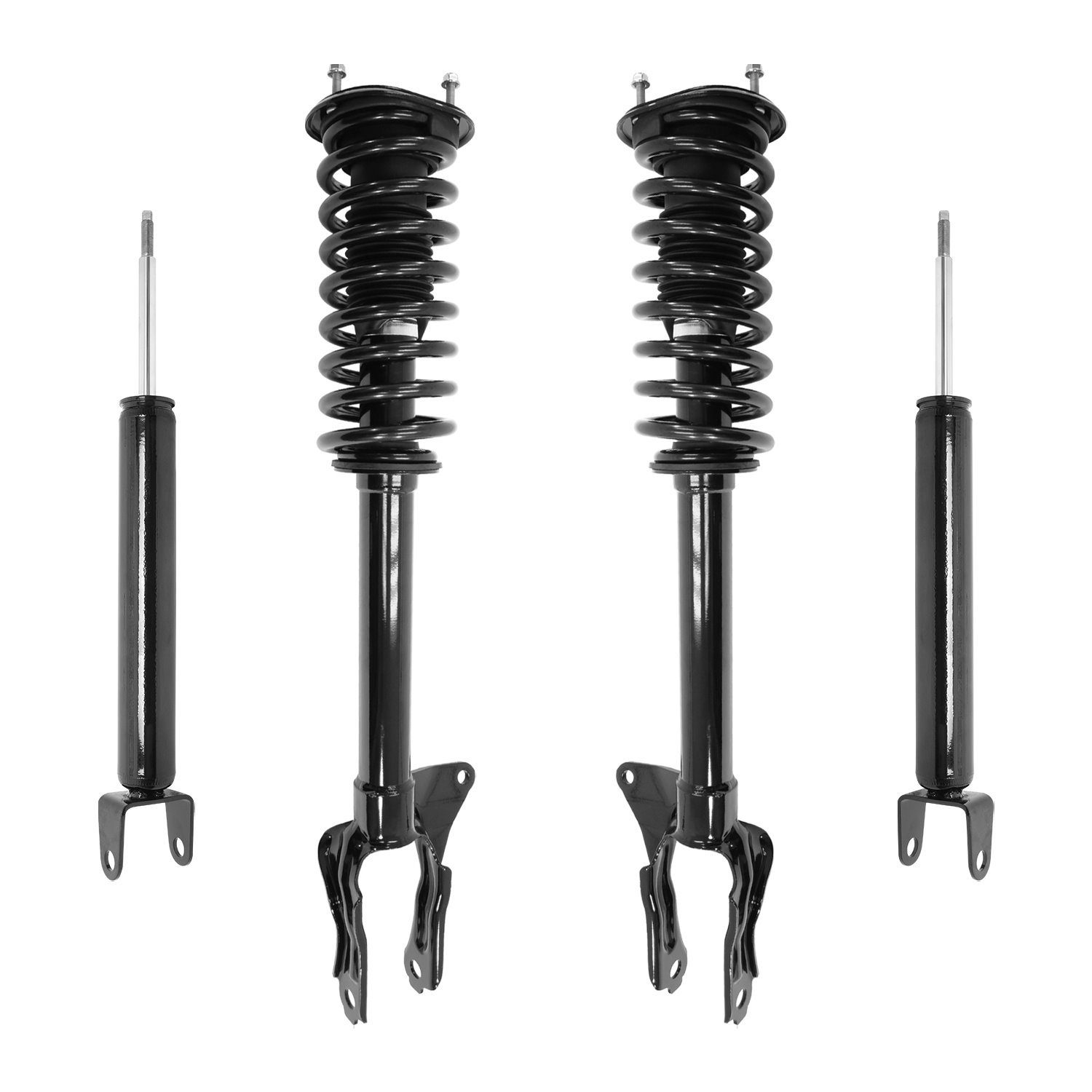 4-11225-256500-001 Front & Rear Suspension Strut & Coil Spring Assembly Fits Select Jeep Grand Cherokee