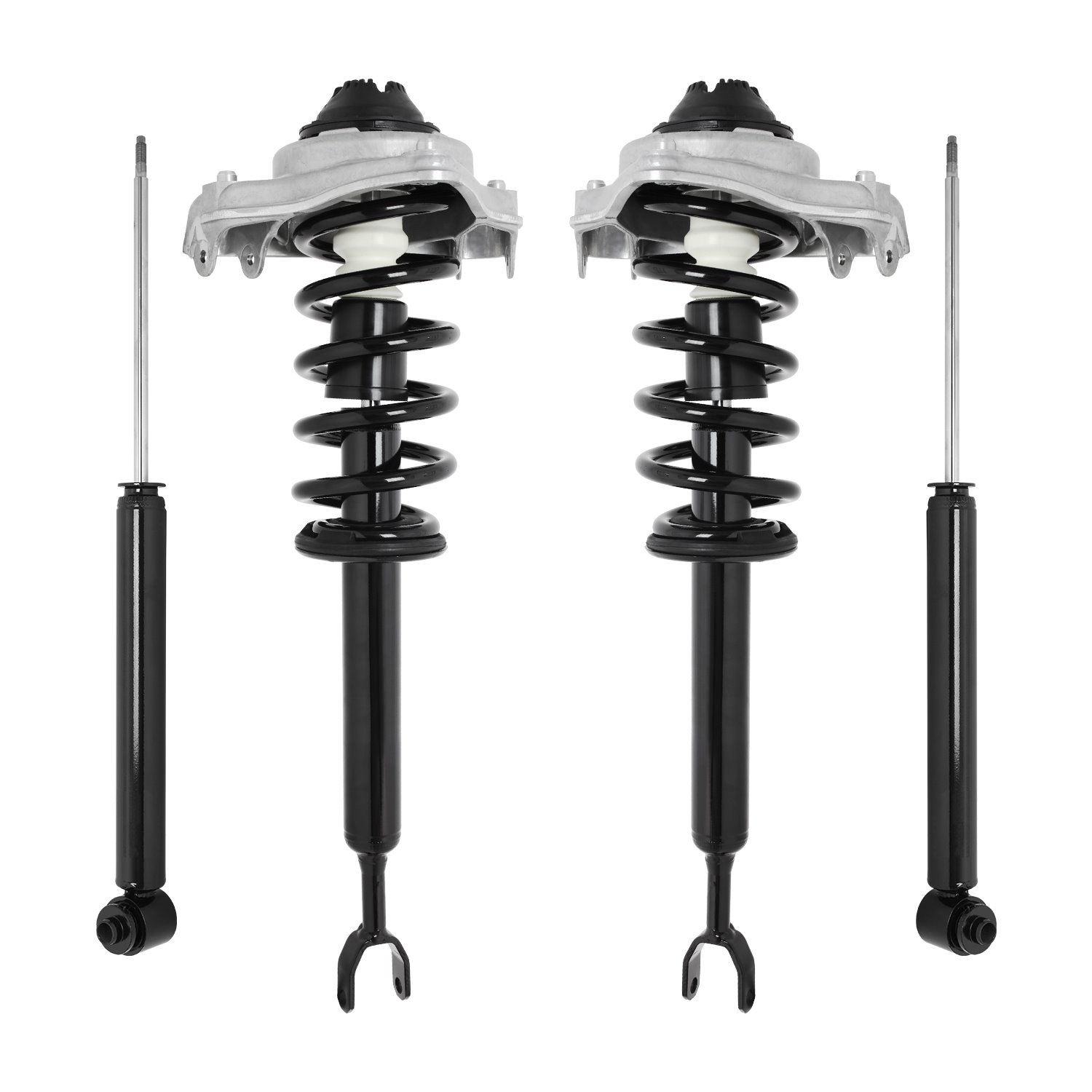 4-11230-257060-001 Front & Rear Suspension Strut & Coil Spring Assembly Fits Select Audi A6, Audi A6 Quattro