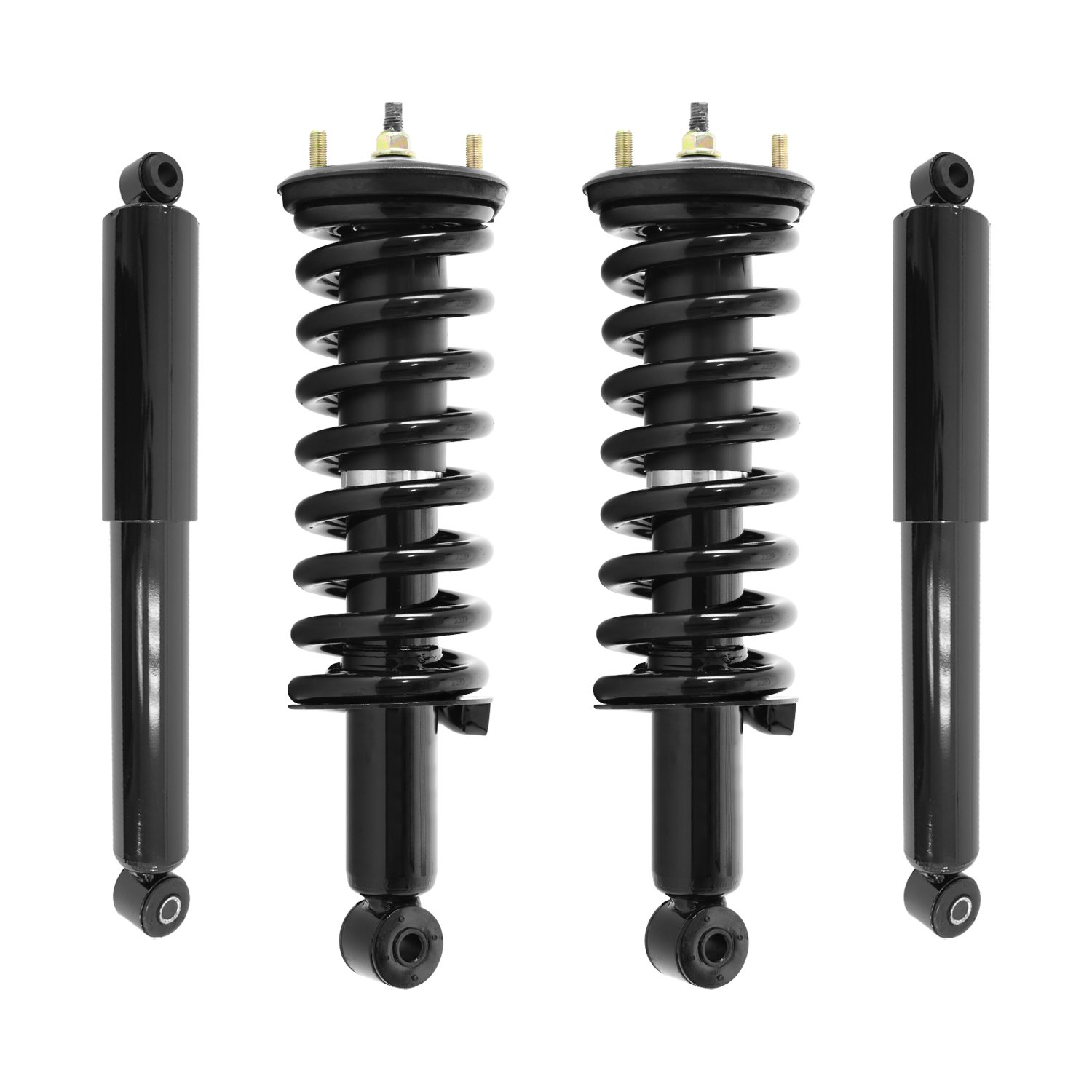 4-11296-255250-001 Front & Rear Suspension Strut & Coil Spring Assembly Fits Select Nissan Frontier