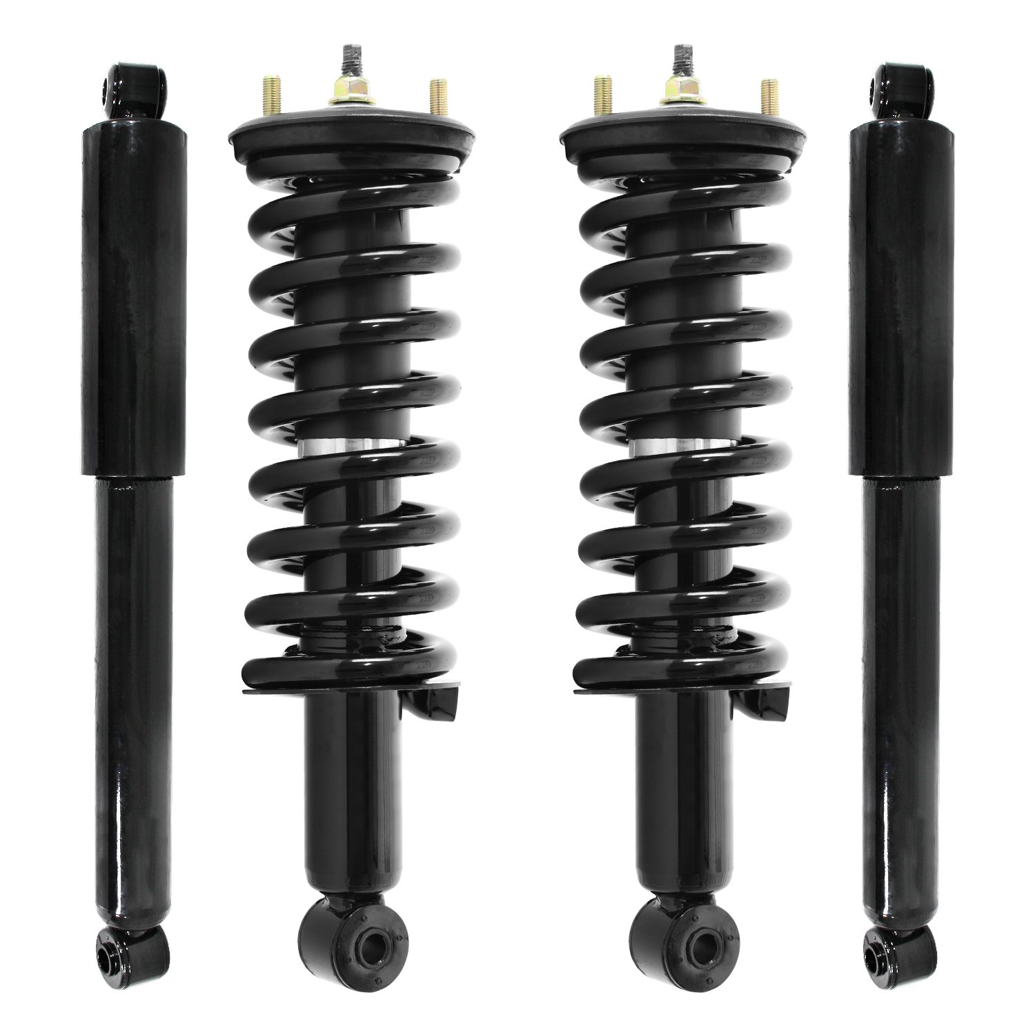 4-11296-255410-001 Front & Rear Suspension Strut & Coil Spring Assembly Fits Select Nissan Frontier