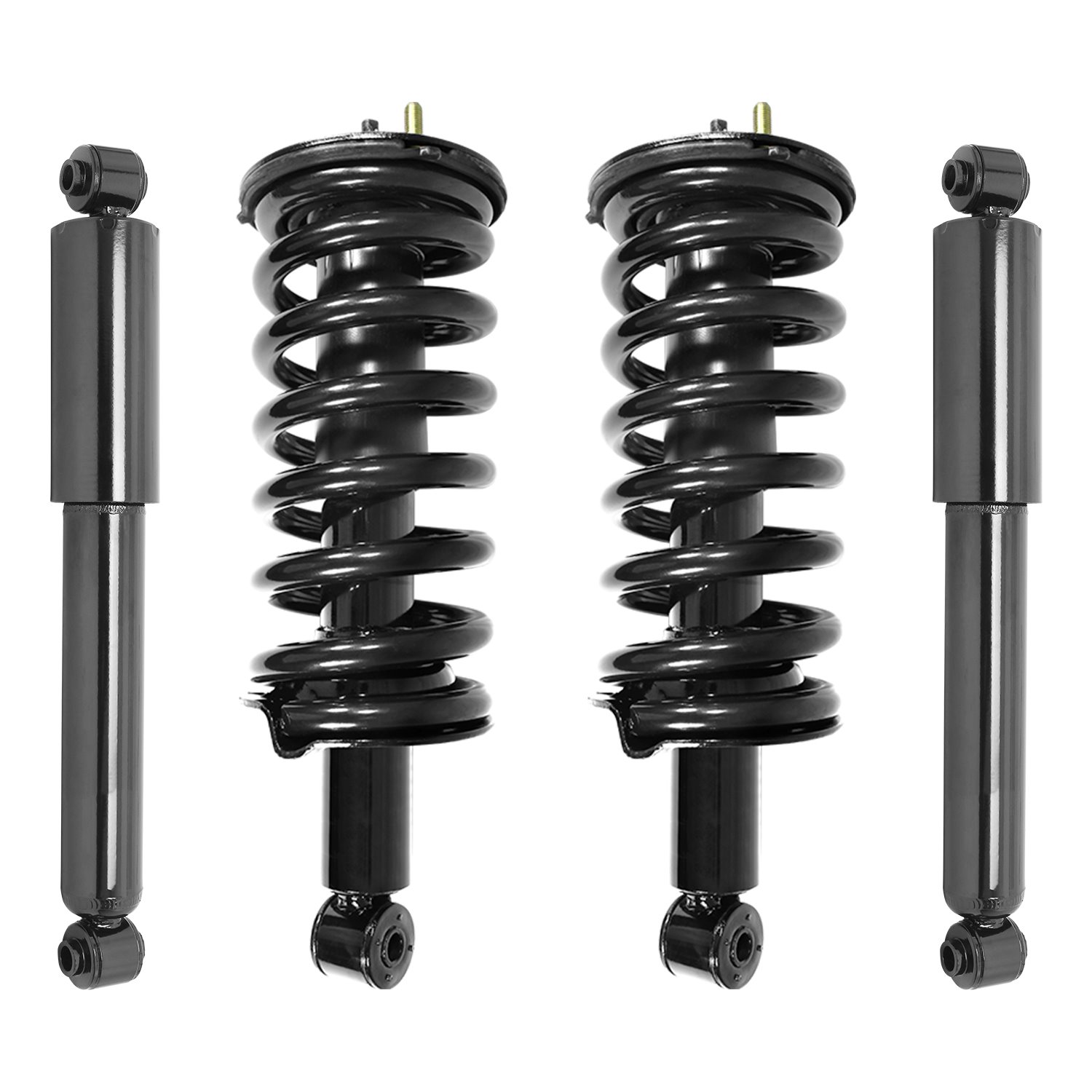 4-11300-255040-001 Front & Rear Suspension Strut & Coil Spring Assembly Fits Select Nissan Pathfinder Armada, Nissan Armada