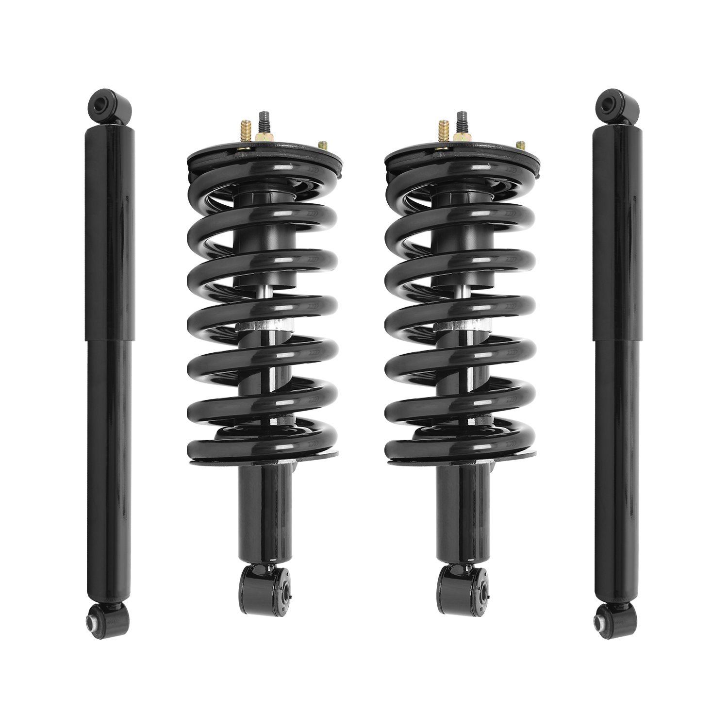 4-11302-255500-001 Front & Rear Suspension Strut & Coil Spring Assembly Fits Select Nissan TITAN