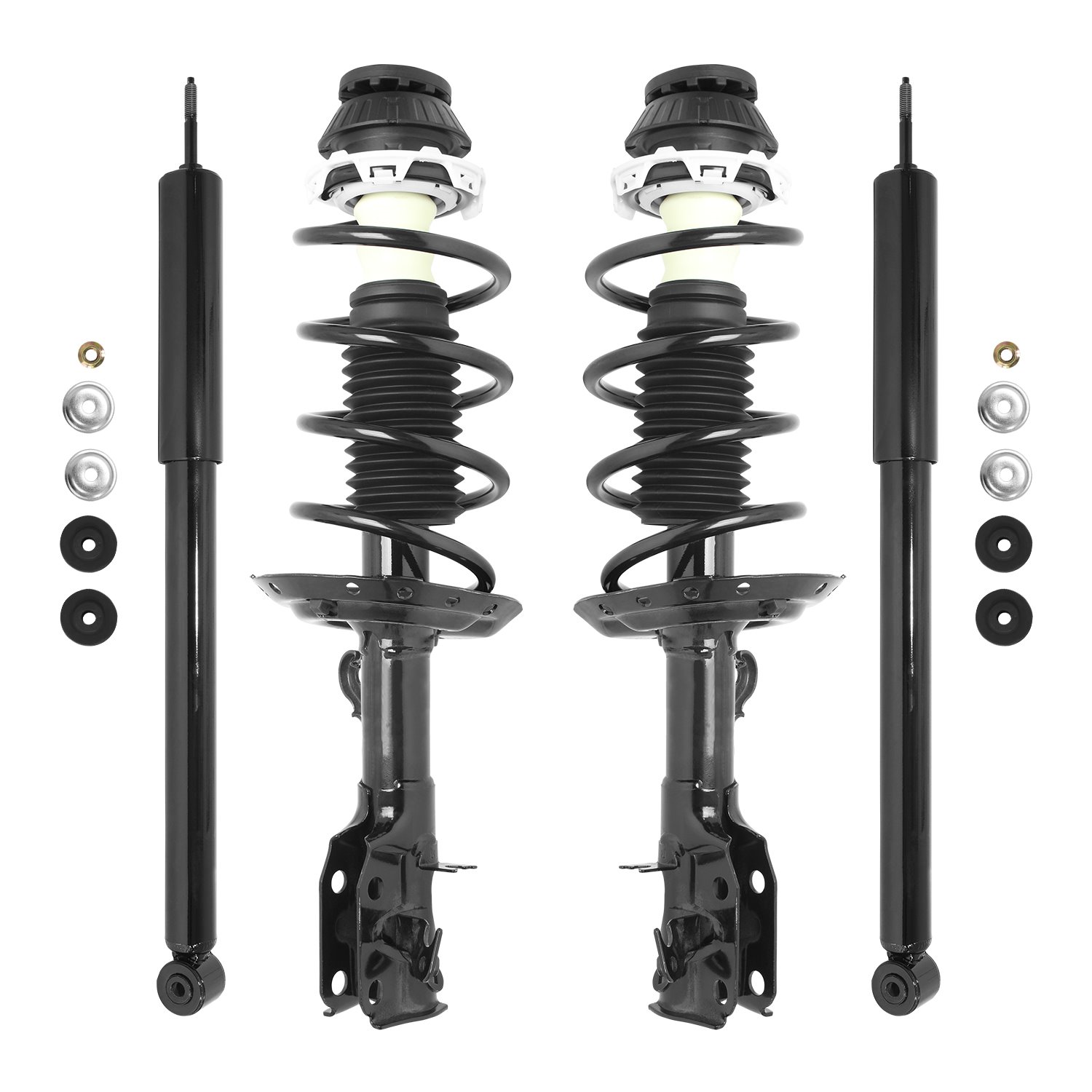 4-11311-253300-001 Front & Rear Suspension Strut & Coil Spring Assembly Fits Select Honda Fit