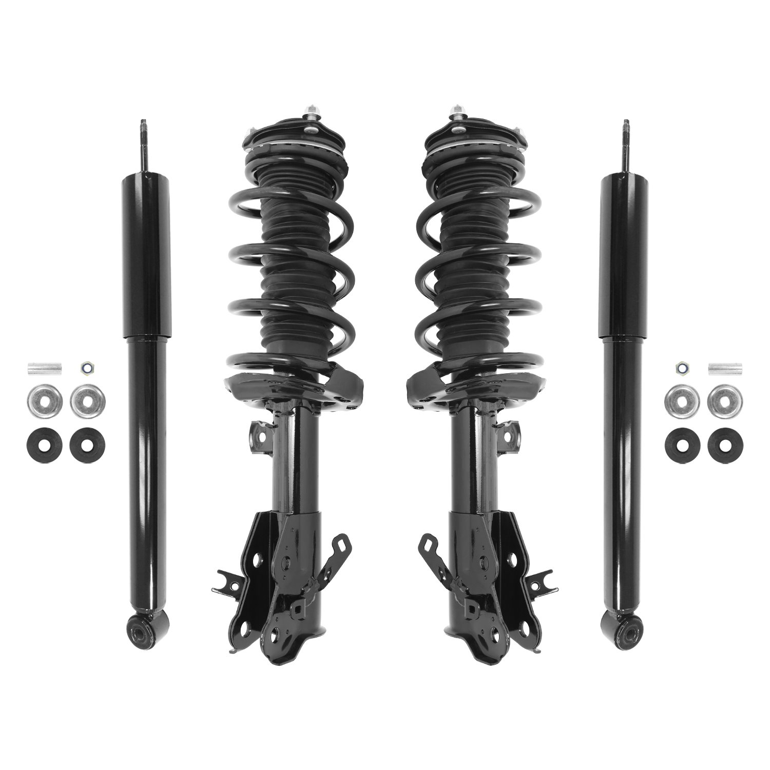 4-11325-253080-001 Front & Rear Suspension Strut & Coil Spring Assembly Fits Select Honda Civic