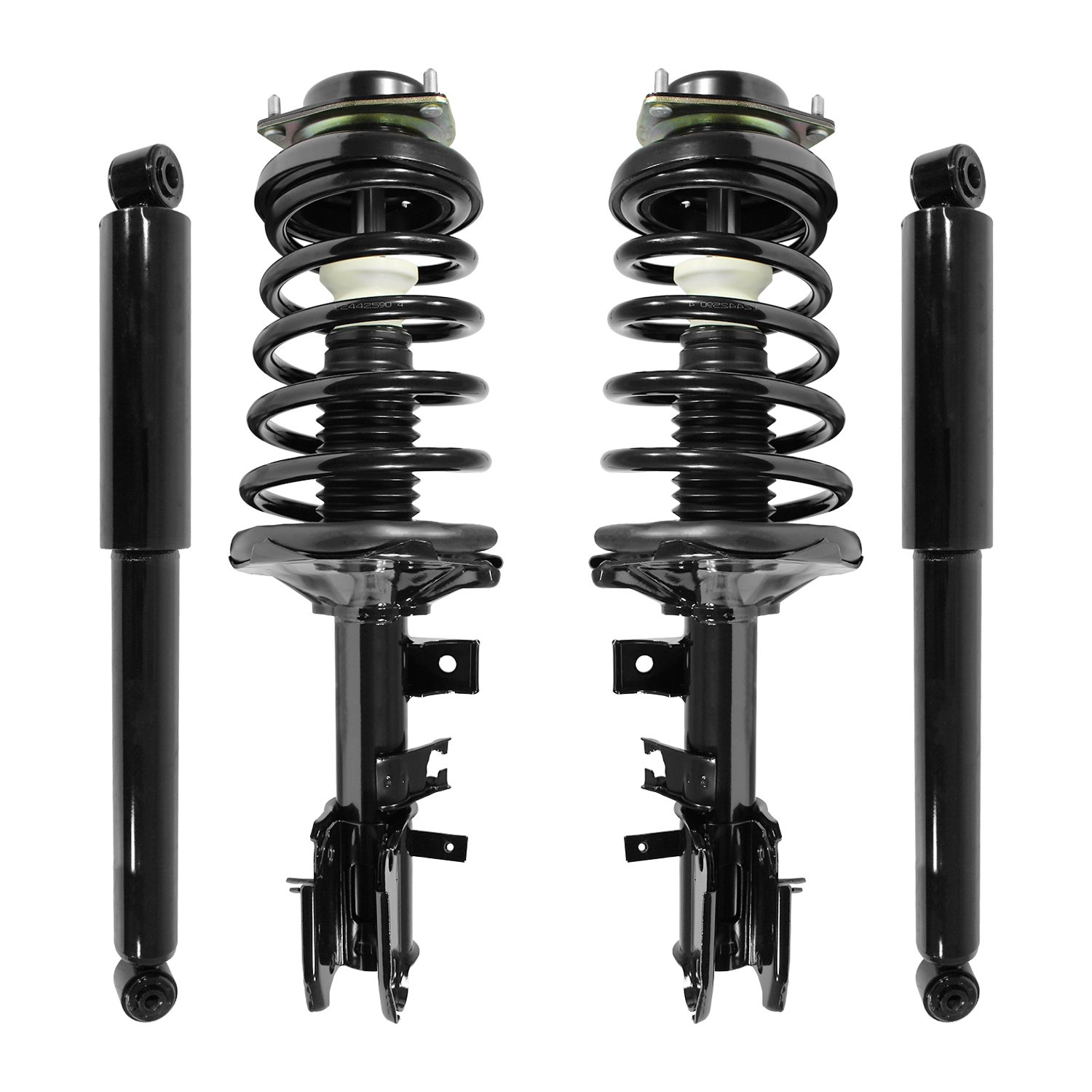4-11351-255420-001 Front & Rear Suspension Strut & Coil Spring Assembly Fits Select Nissan Pathfinder, Infiniti QX4