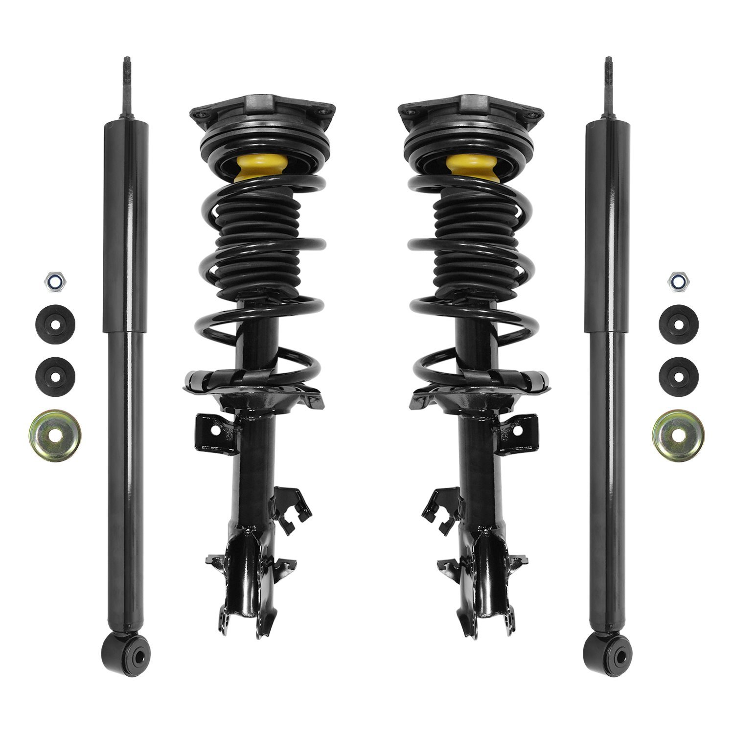 4-11353-255070-001 Front & Rear Suspension Strut & Coil Spring Assembly Fits Select Nissan Cube