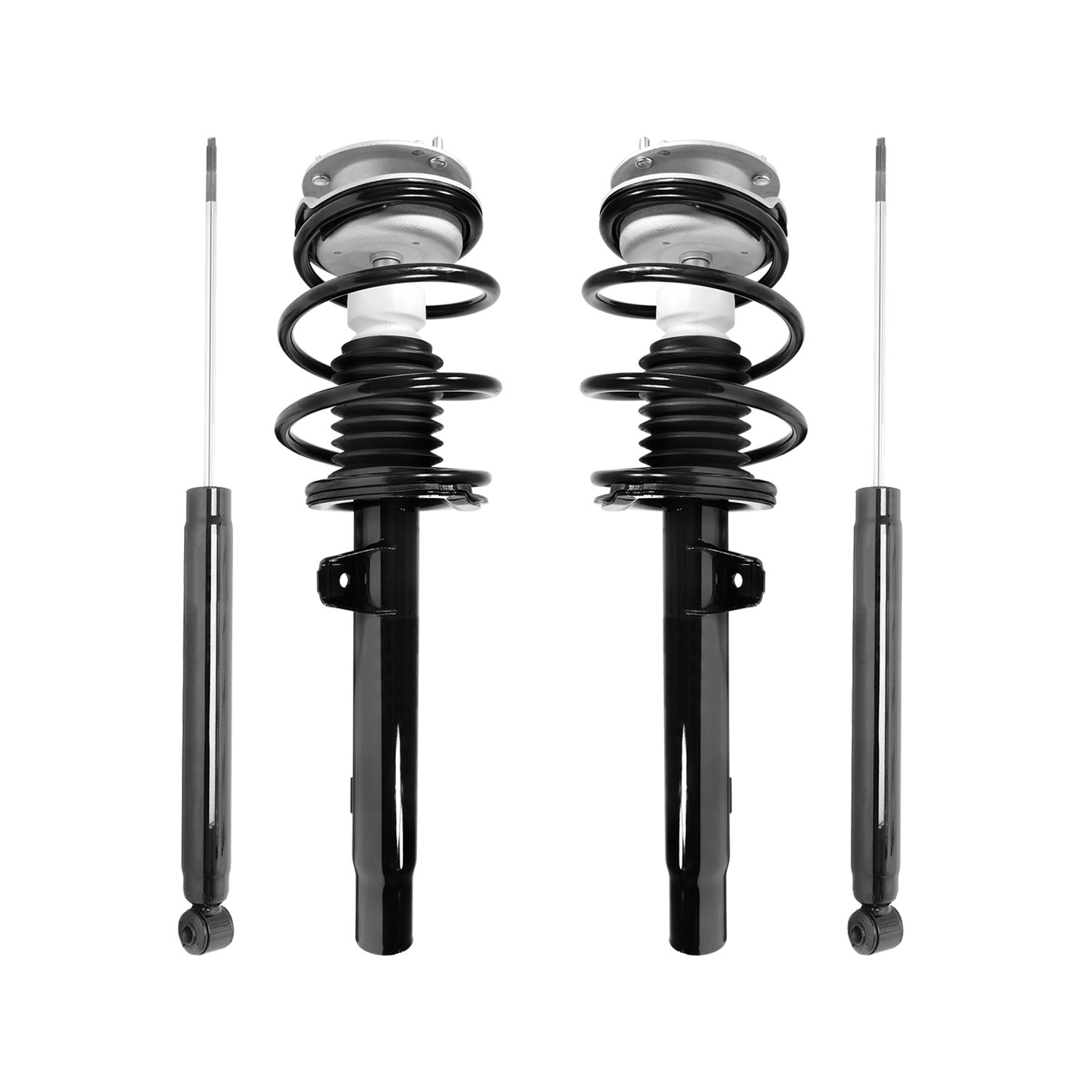 4-11371-259010-001 Front & Rear Suspension Strut & Coil Spring Assembly Fits Select BMW