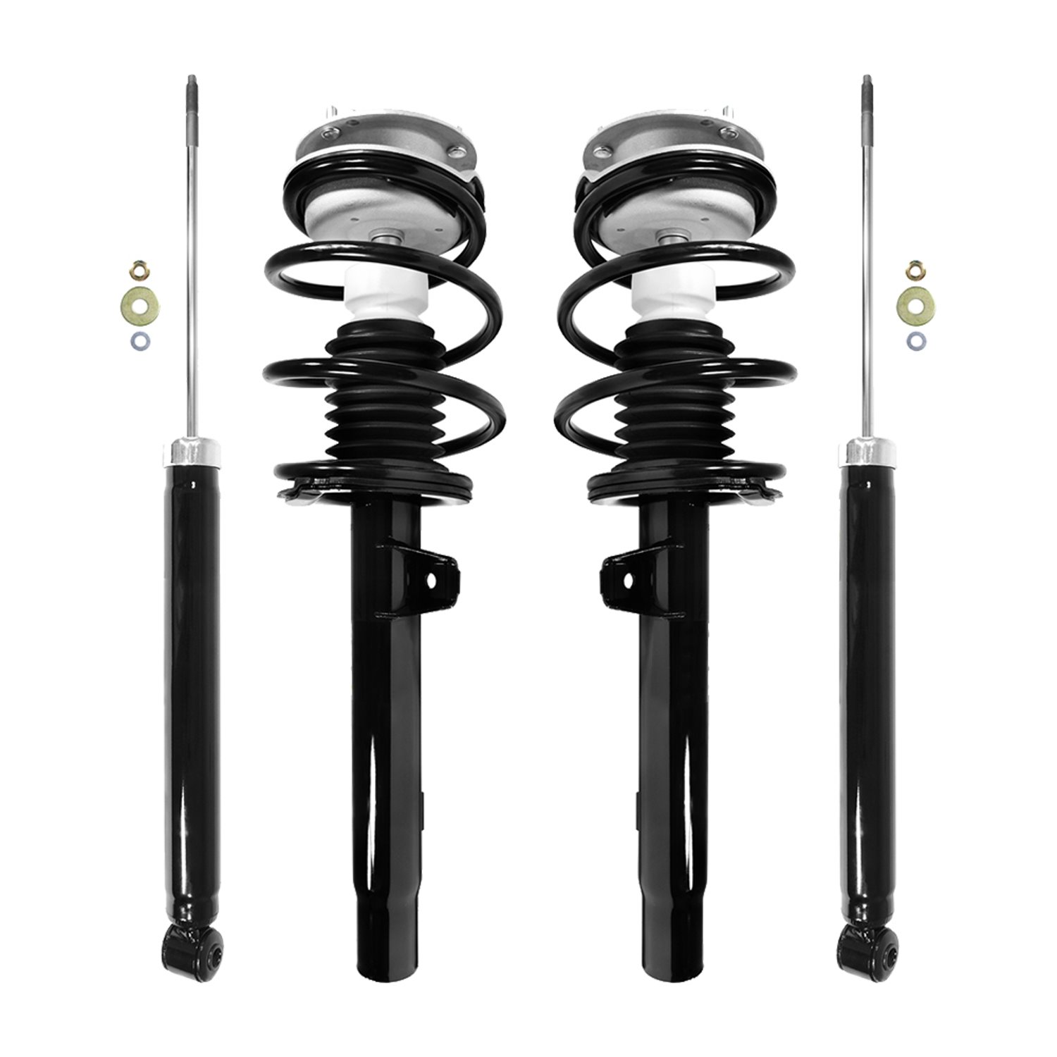 4-11371-259030-001 Front & Rear Suspension Strut & Coil Spring Assembly Fits Select BMW