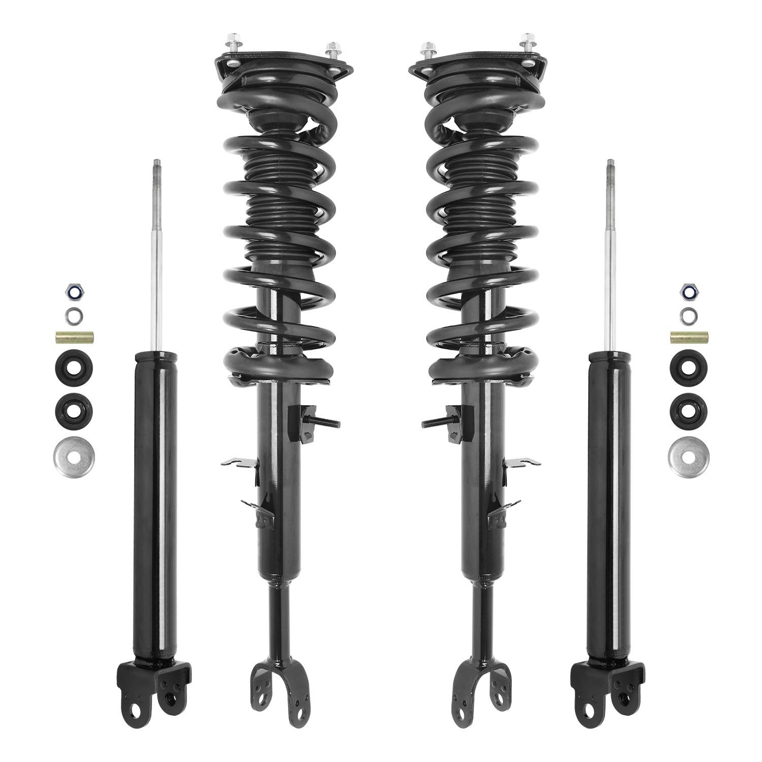 4-11397-255110-001 Front & Rear Suspension Strut & Coil Spring Assembly Fits Select Infiniti G35