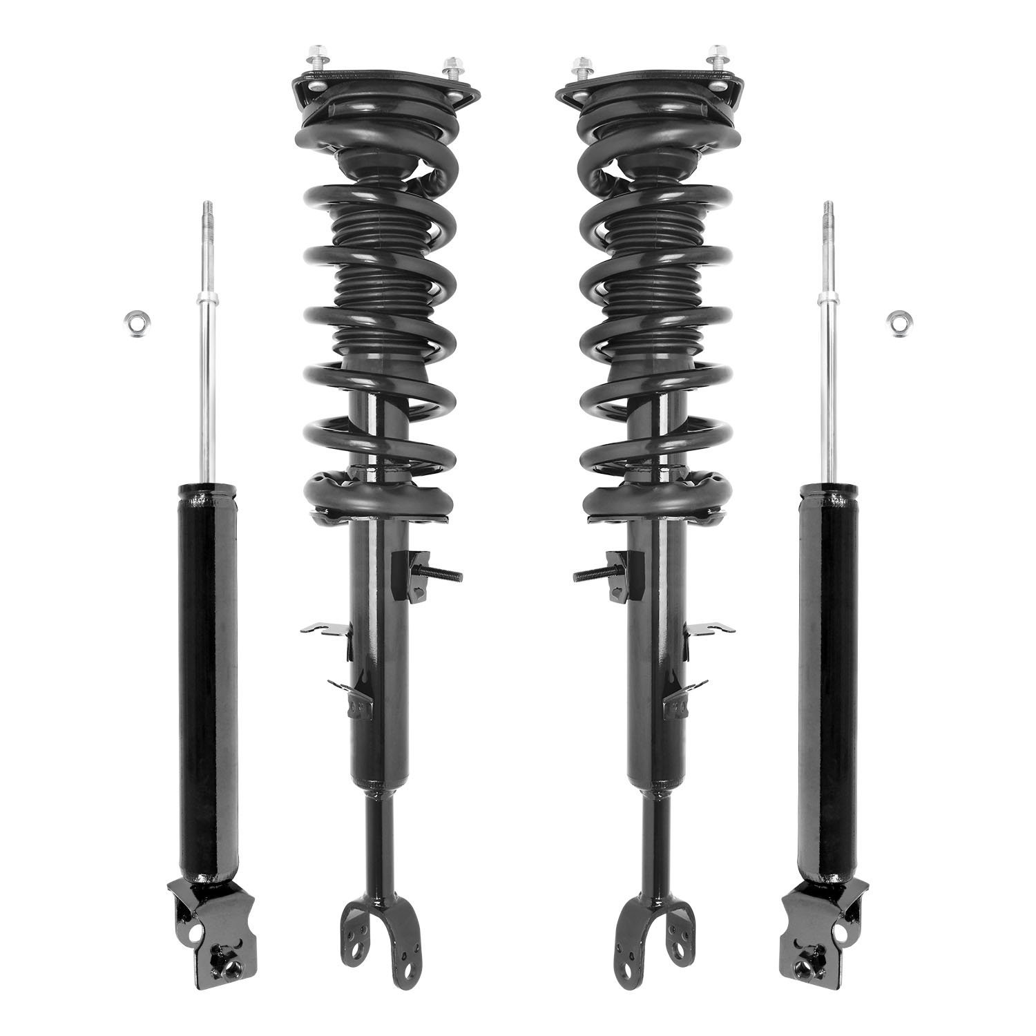 4-11397-255210-001 Front & Rear Suspension Strut & Coil Spring Assembly Fits Select Infiniti G35