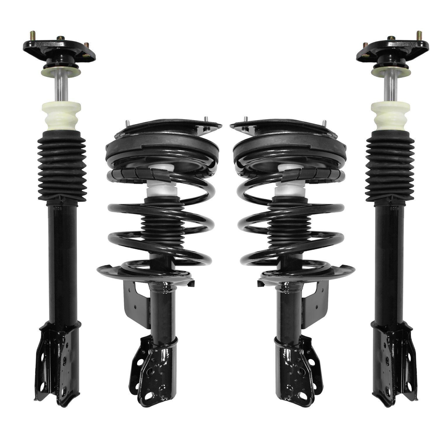 4-11420-15390-001 Front & Rear Suspension Strut & Coil Spring Assembly Kit Fits Select GM