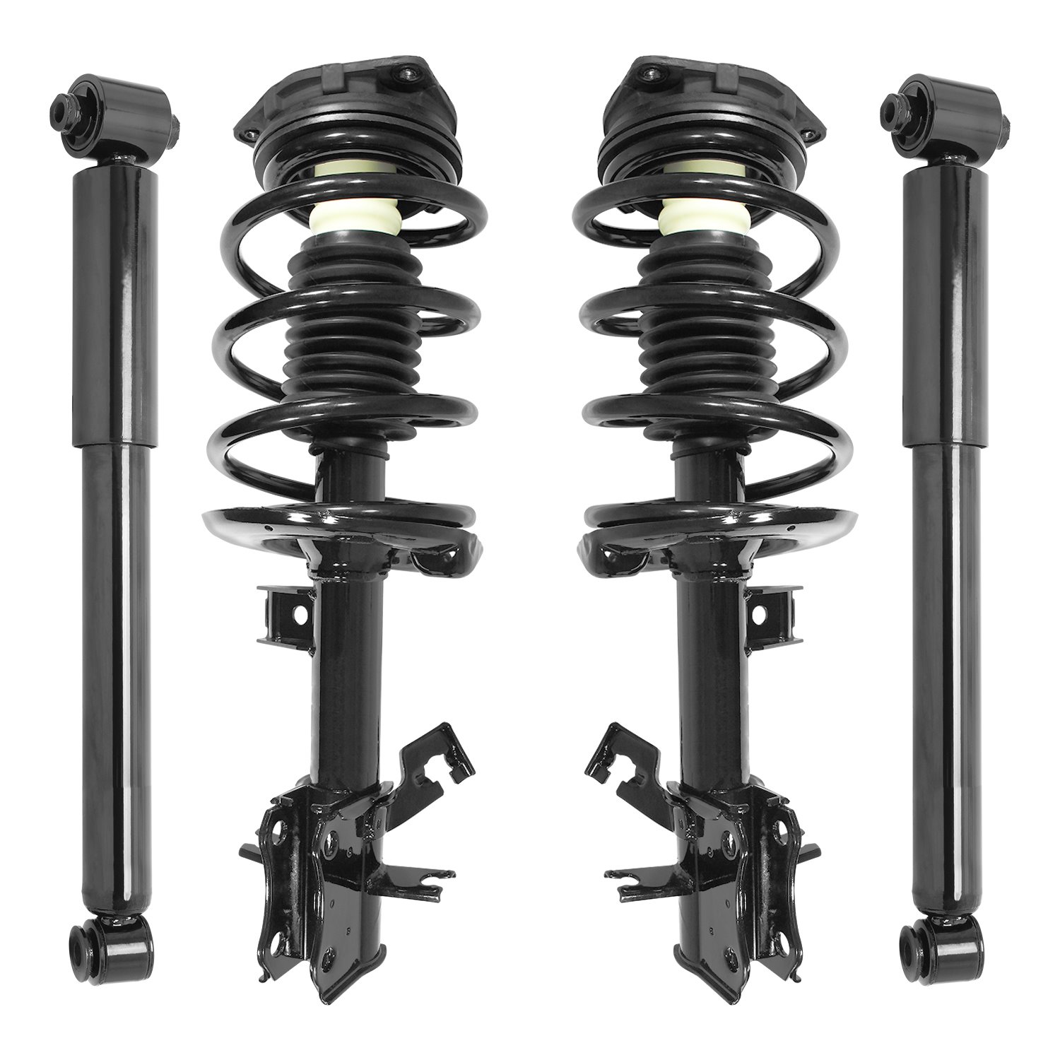 4-11453-255800-001 Front & Rear Suspension Strut & Coil Spring Assembly Fits Select Nissan Sentra
