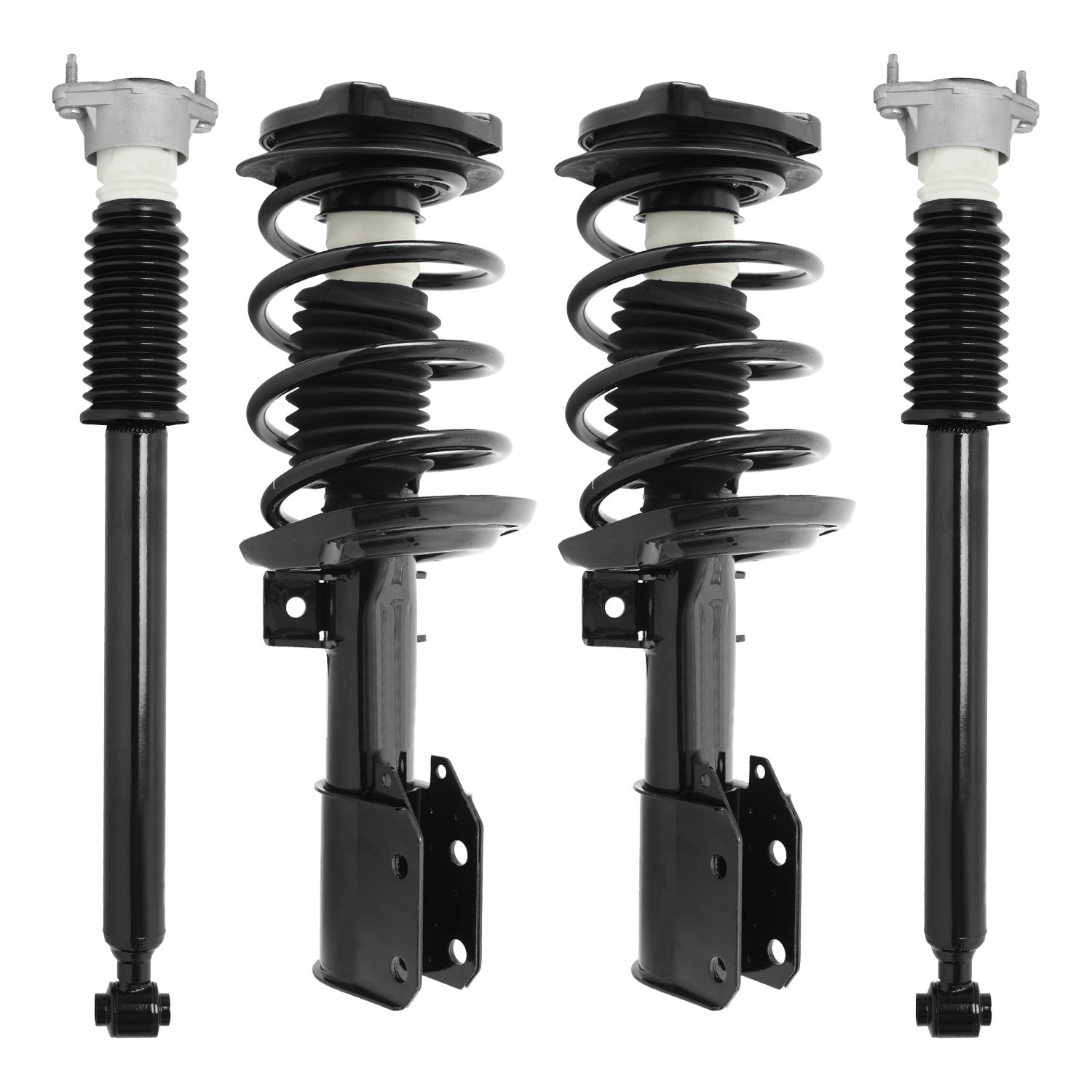 4-11480-254870-001 Front & Rear Suspension Strut & Coil Spring Assembly Fits Select Mercedes-Benz