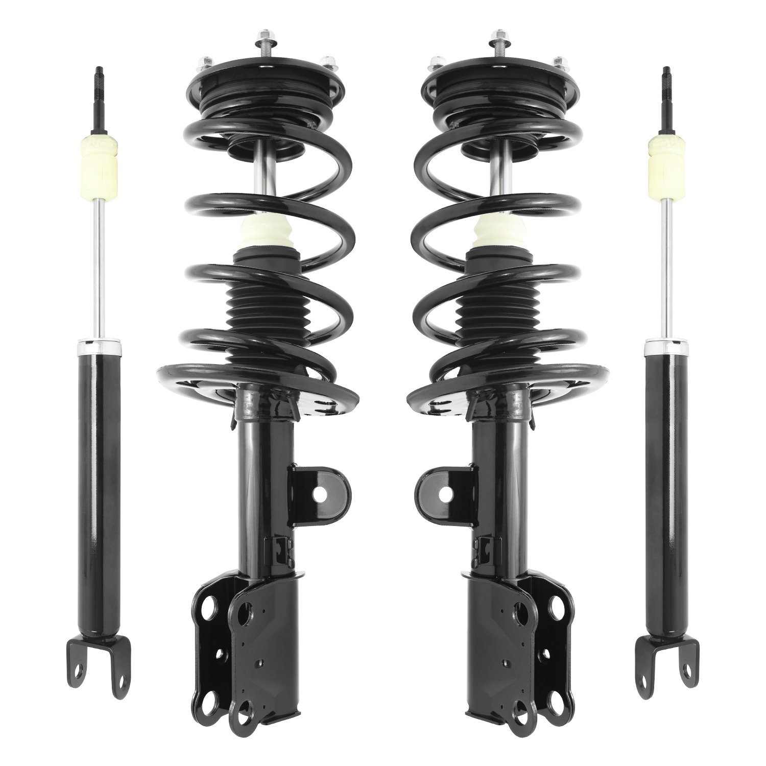 4-11547-252130-001 Front & Rear Suspension Strut & Coil Spring Assembly Fits Select Ford Taurus