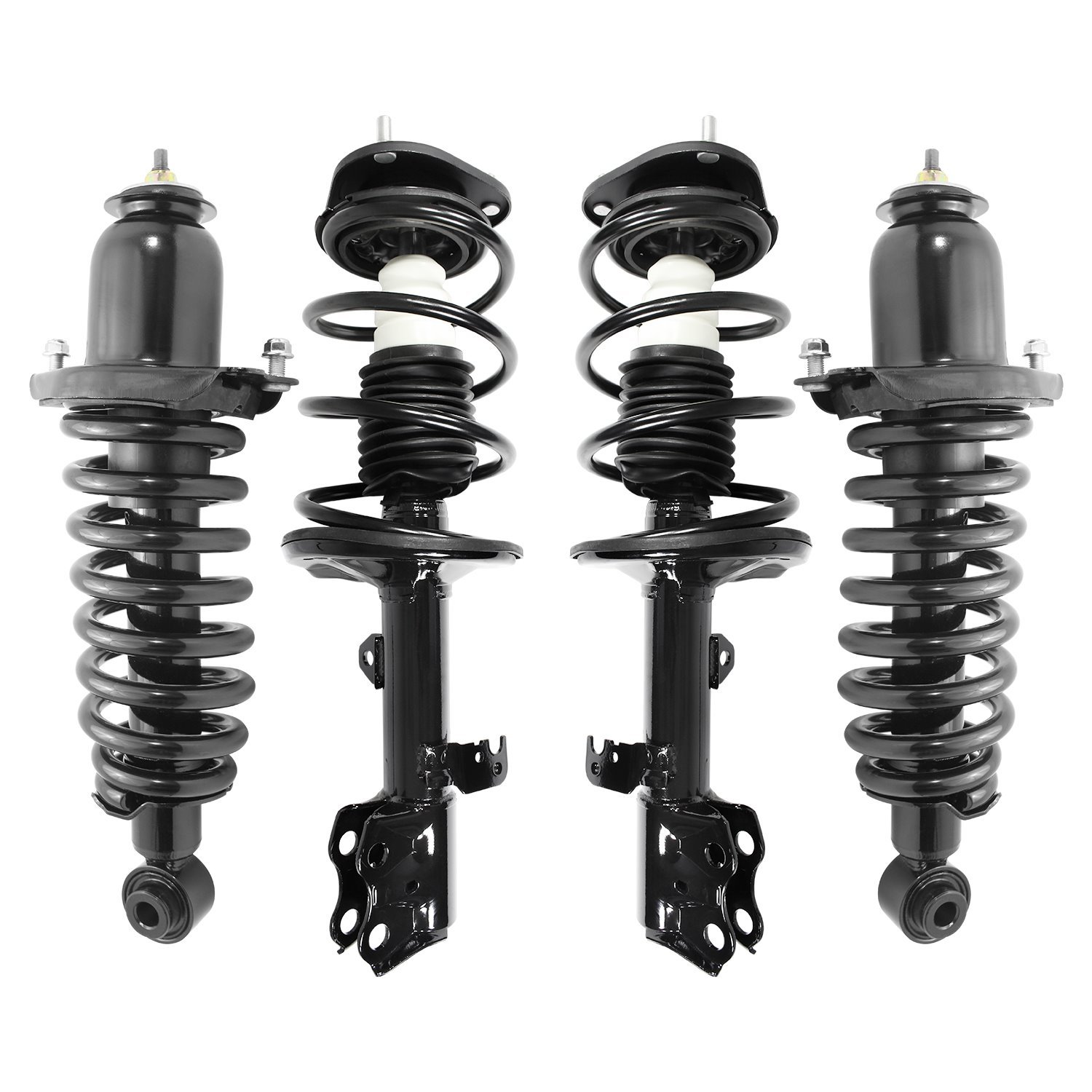 4-11573-15375-001 Front & Rear Suspension Strut & Coil Spring Assembly Kit Fits Select Pontiac Vibe, Toyota Matrix