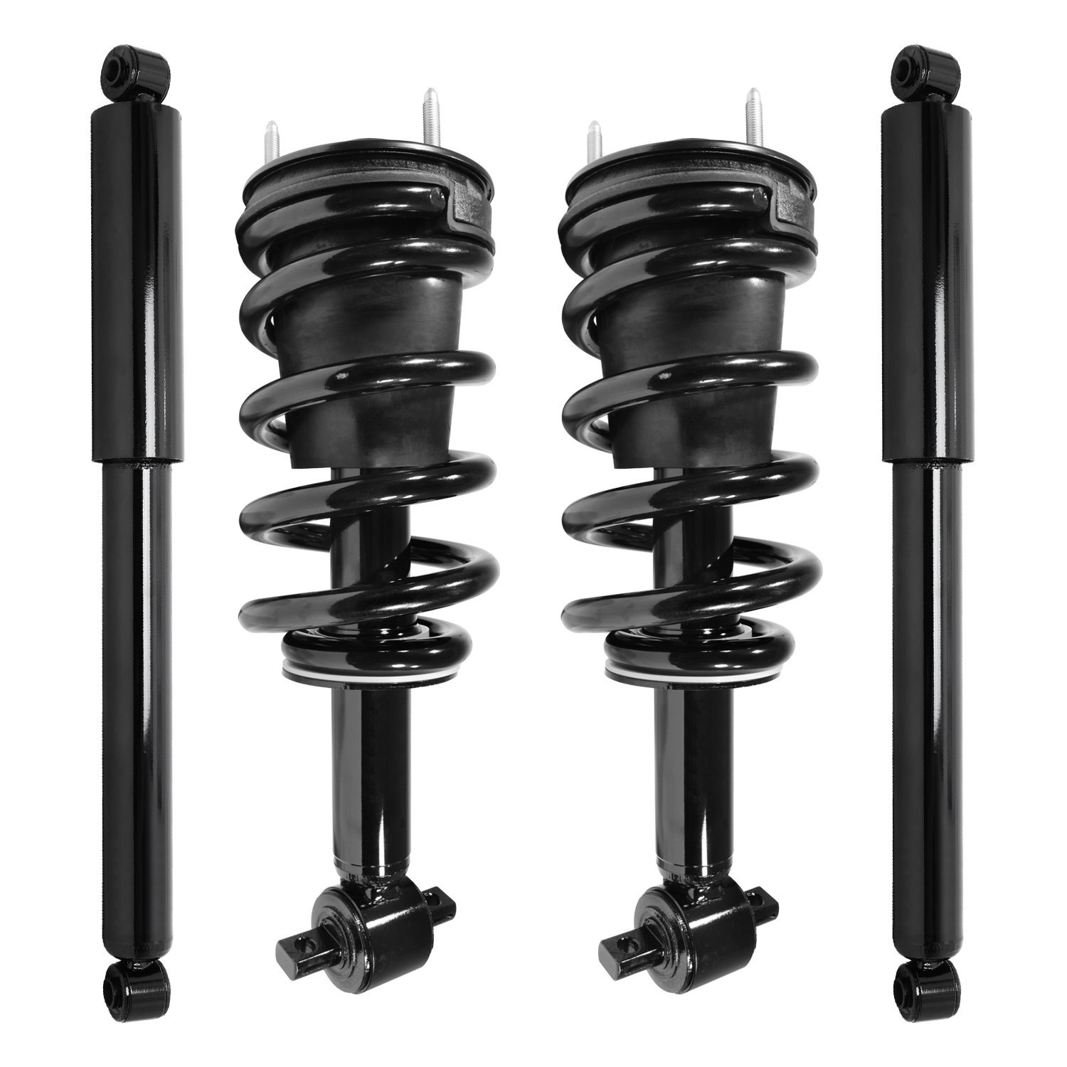 4-11580-251500-001 Front & Rear Suspension Strut & Coil Spring Assembly Fits Select GM