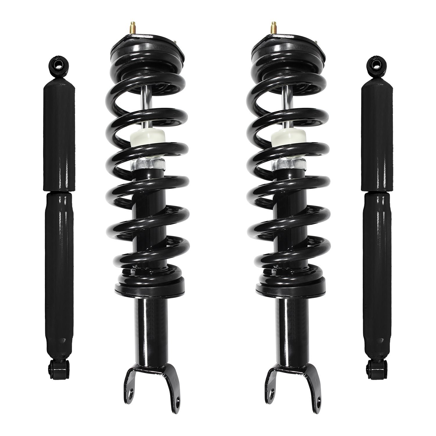 4-11620-256300-001 Front & Rear Suspension Strut & Coil Spring Assembly Fits Select Ram 1500, Ram 1500 Classic, Dodge Ram 1500