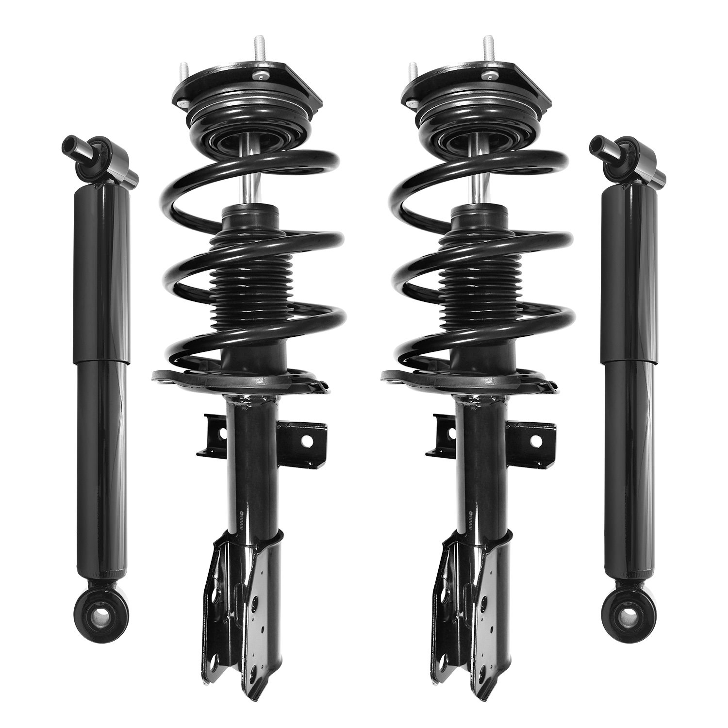 4-11680-213050-001 Front & Rear Suspension Strut & Coil Spring Assembly Fits Select GM