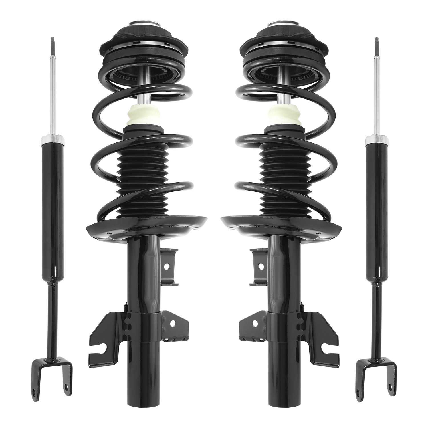 4-11725-256600-001 Front & Rear Suspension Strut & Coil Spring Assembly Fits Select Dodge Dart