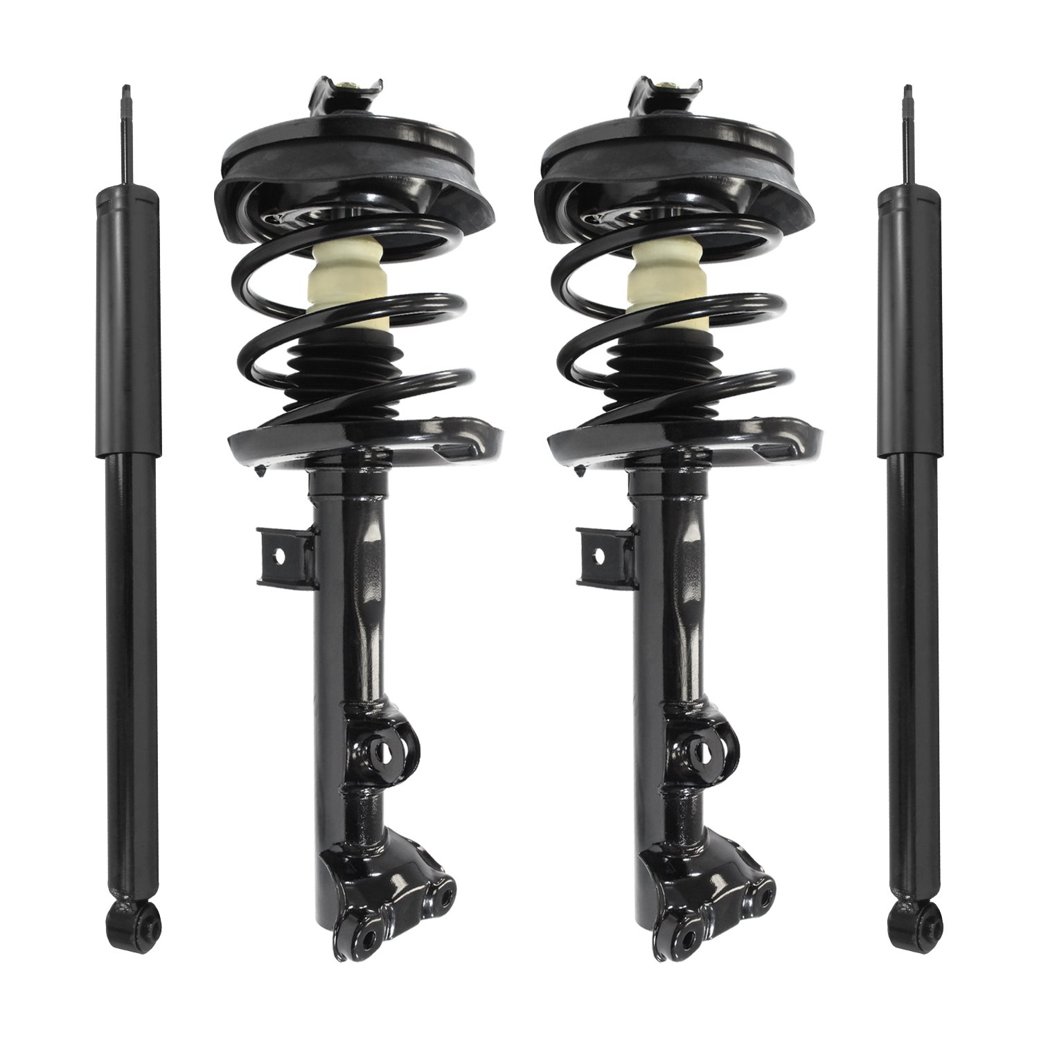 4-11730-257090-001 Front & Rear Suspension Strut & Coil Spring Assembly Fits Select Mercedes-Benz