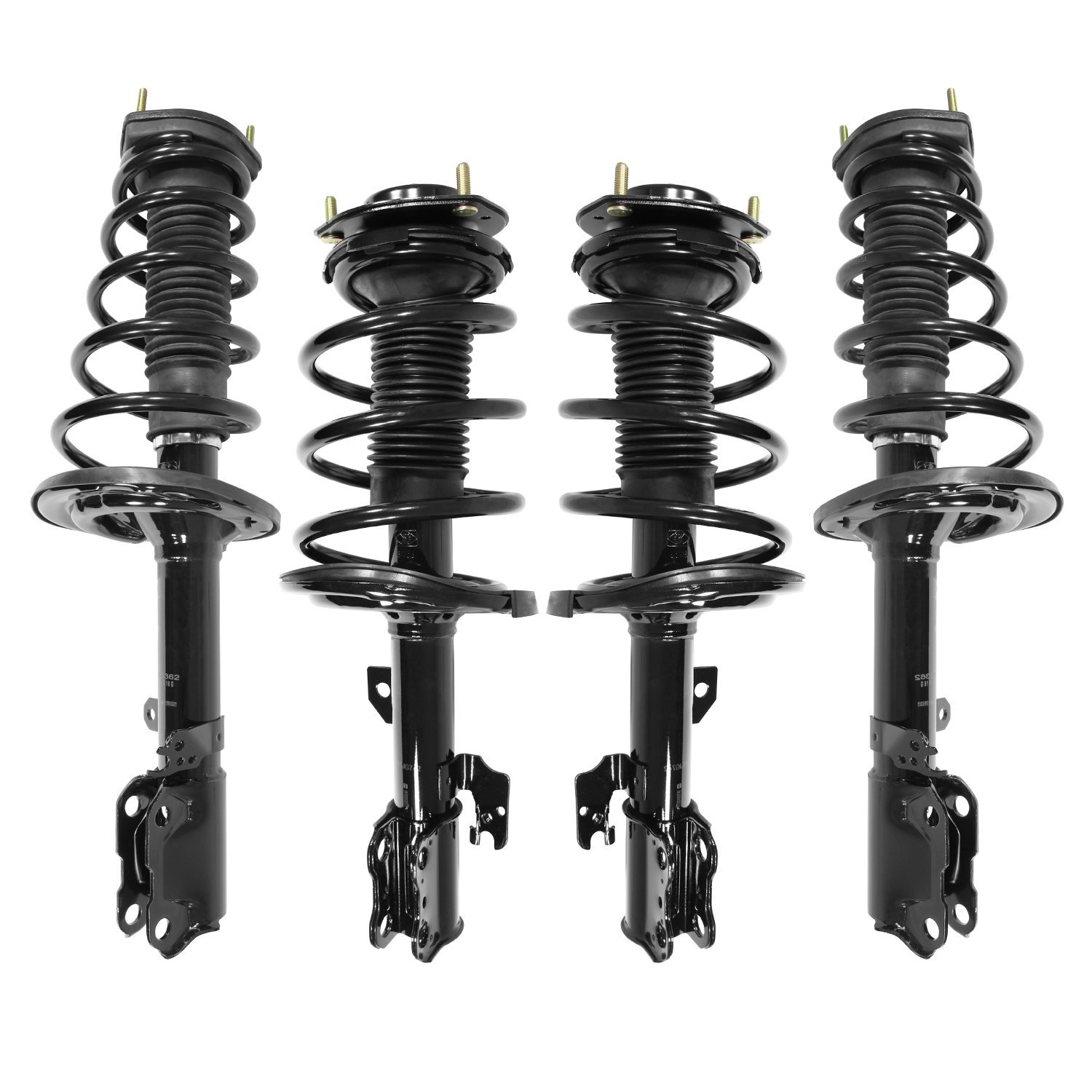 4-11741-15361-001 Front & Rear Suspension Strut & Coil Spring Assembly Kit Fits Select Lexus ES350, Toyota Avalon, Toyota Camry