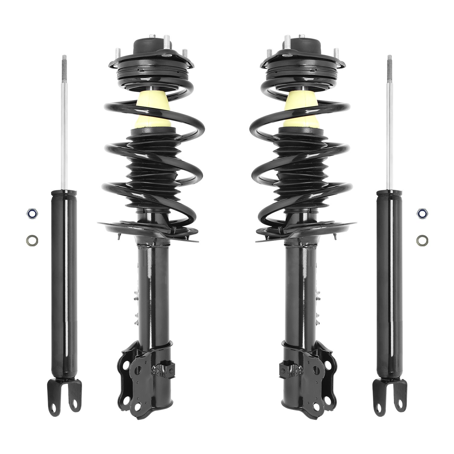 4-11745-259920-001 Front & Rear Suspension Strut & Coil Spring Assembly Fits Select Kia Sportage, Hyundai Tucson