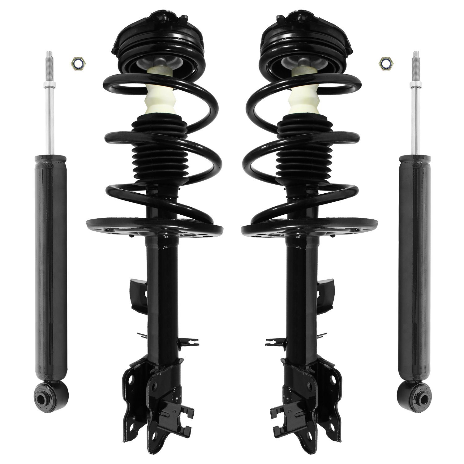 4-11763-253620-001 Front & Rear Suspension Strut & Coil Spring Assembly Fits Select Nissan Murano