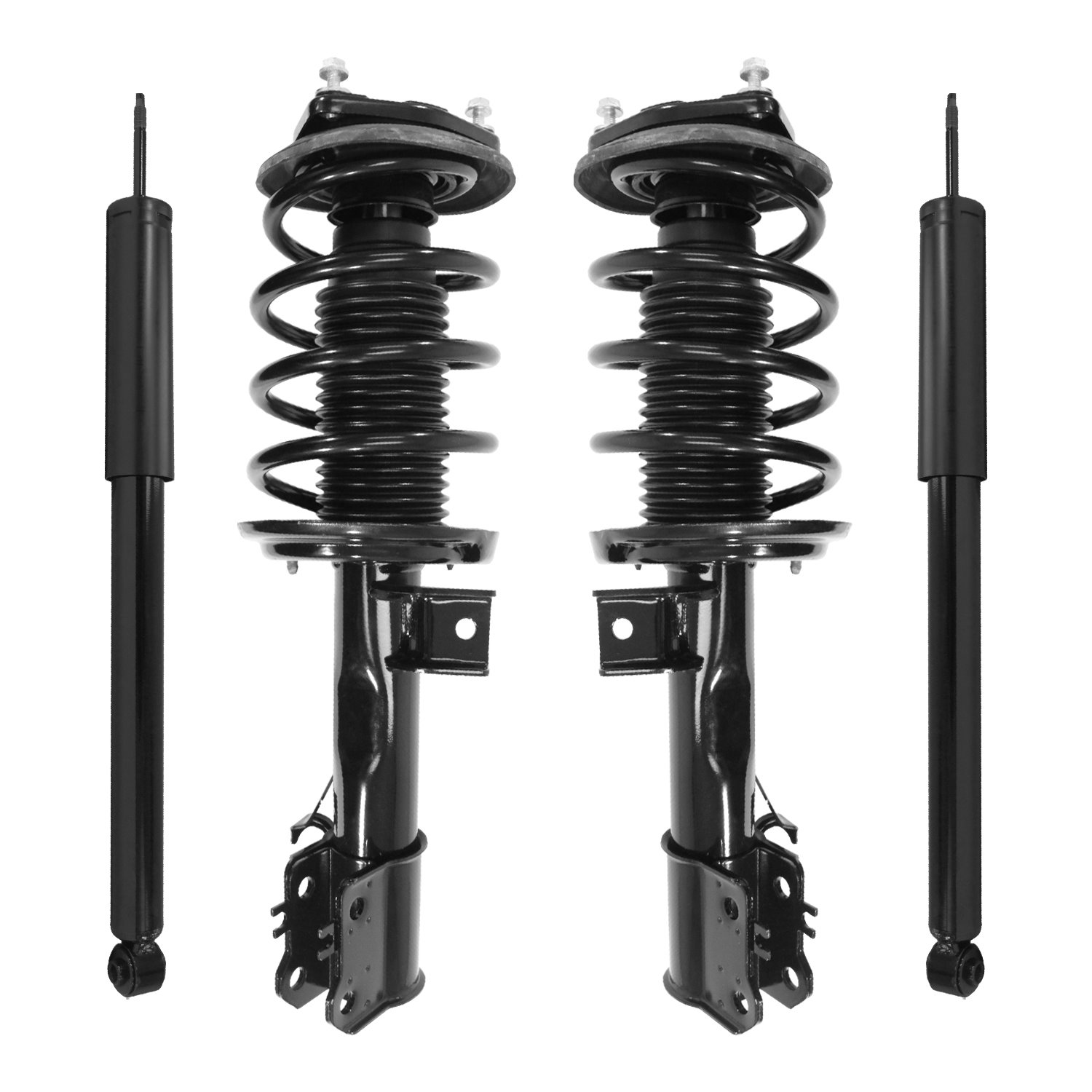 4-11765-257090-001 Front & Rear Suspension Strut & Coil Spring Assembly Fits Select Mercedes-Benz