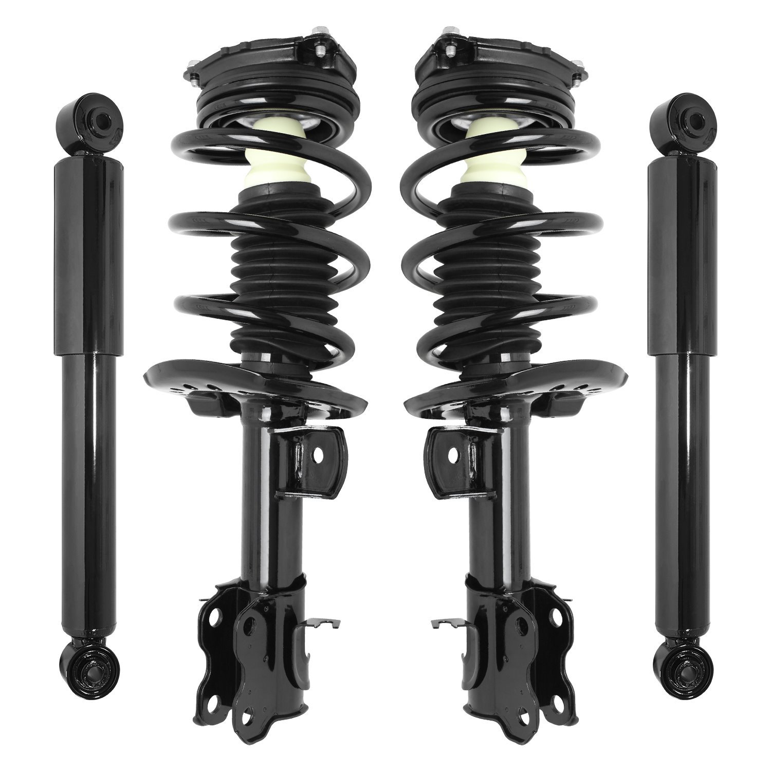 4-11785-255160-001 Front & Rear Suspension Strut & Coil Spring Assembly Fits Select GM