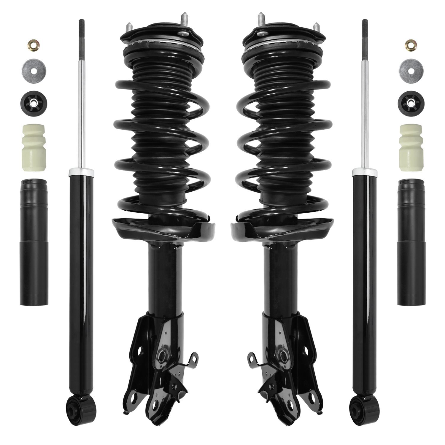 4-11815-253040-001 Front & Rear Suspension Strut & Coil Spring Assembly Fits Select Acura CSX, Honda Civic