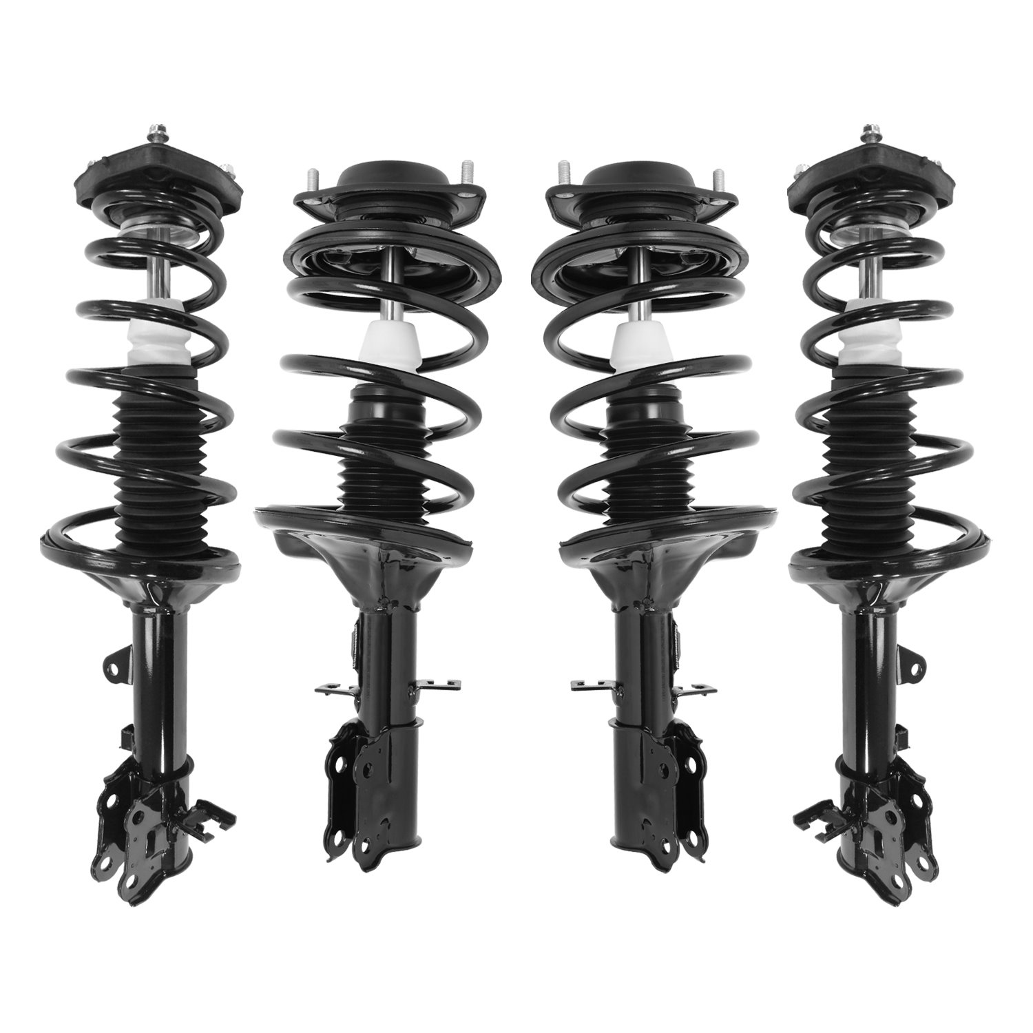 4-11831-15067-001 Front & Rear Suspension Strut & Coil Spring Assembly Kit Fits Select Kia Spectra, Kia Spectra5