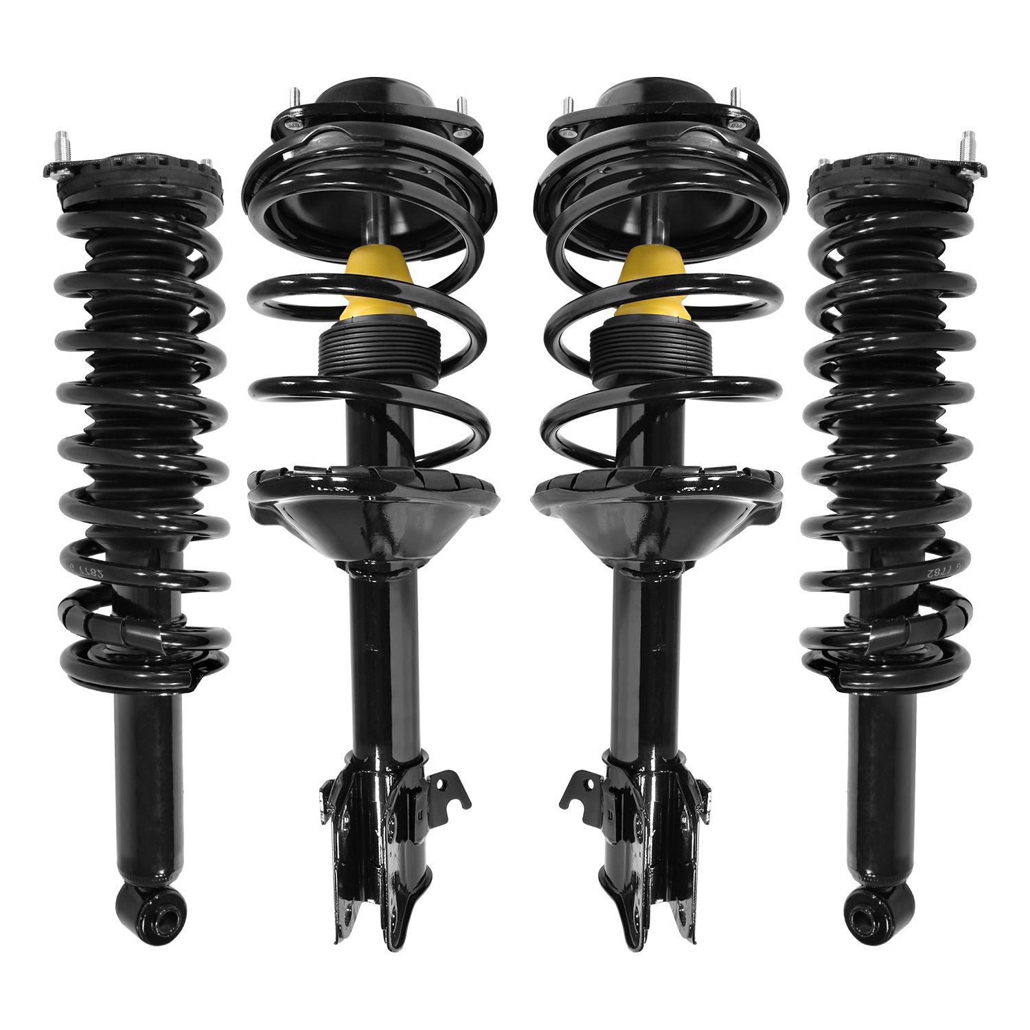4-11853-15870-001 Front & Rear Suspension Strut & Coil Spring Assembly Kit Fits Select Subaru Outback