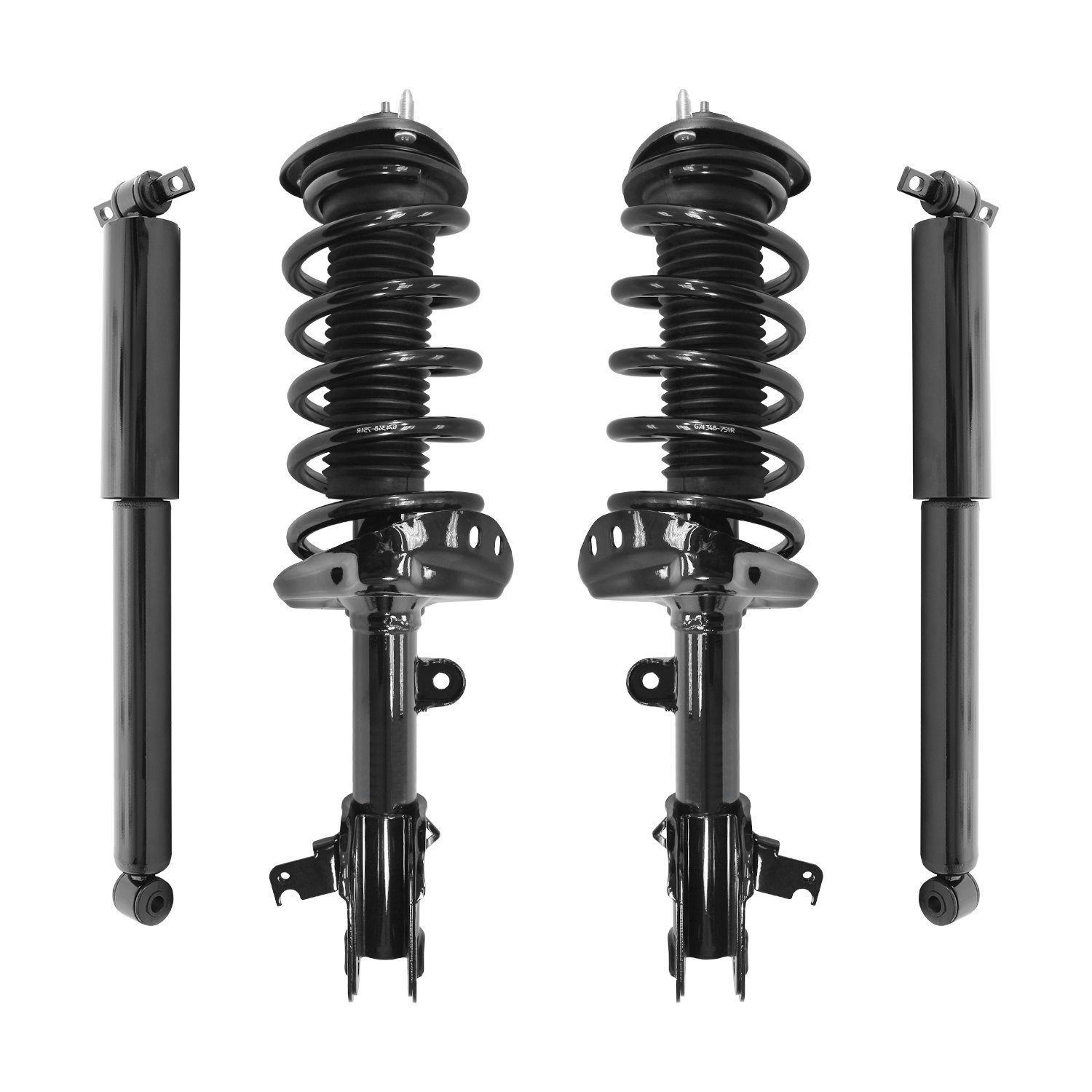 4-11901-250050-001 Front & Rear Suspension Strut & Coil Spring Assembly Fits Select Honda Odyssey