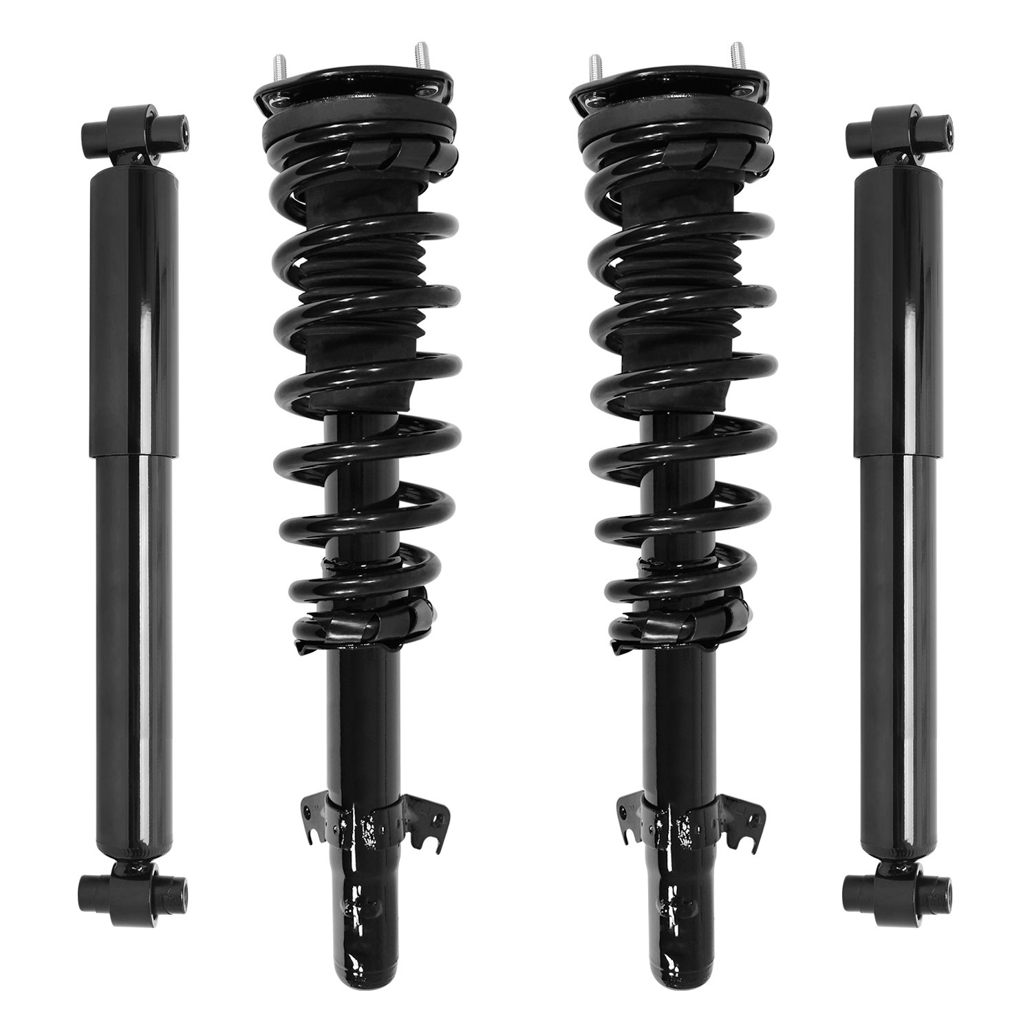 4-11980-252080-001 Front & Rear Suspension Strut & Coil Spring Assembly Fits Select Ford Fusion, Mercury Milan