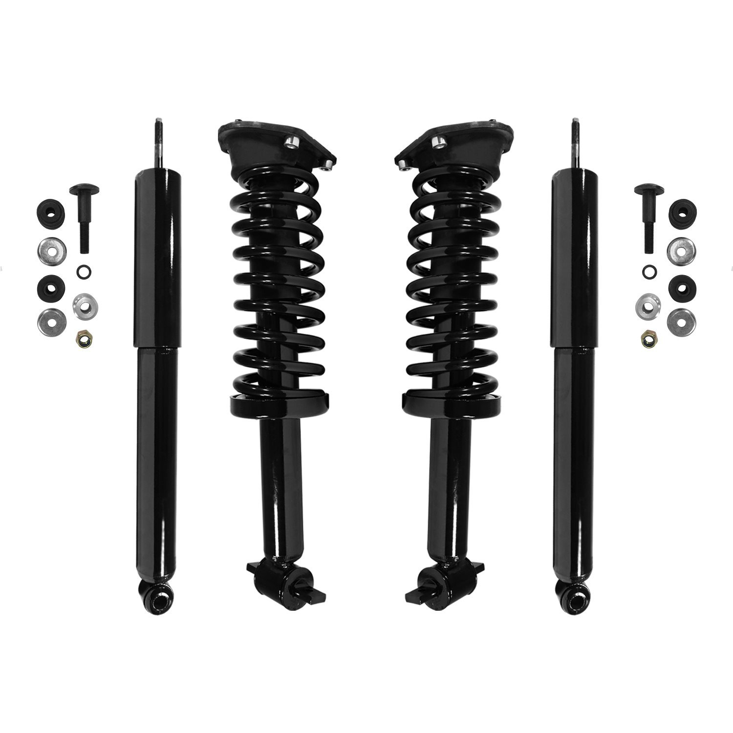 4-11993-253610-001 Front & Rear Suspension Strut & Coil Spring Assembly Fits Select GM
