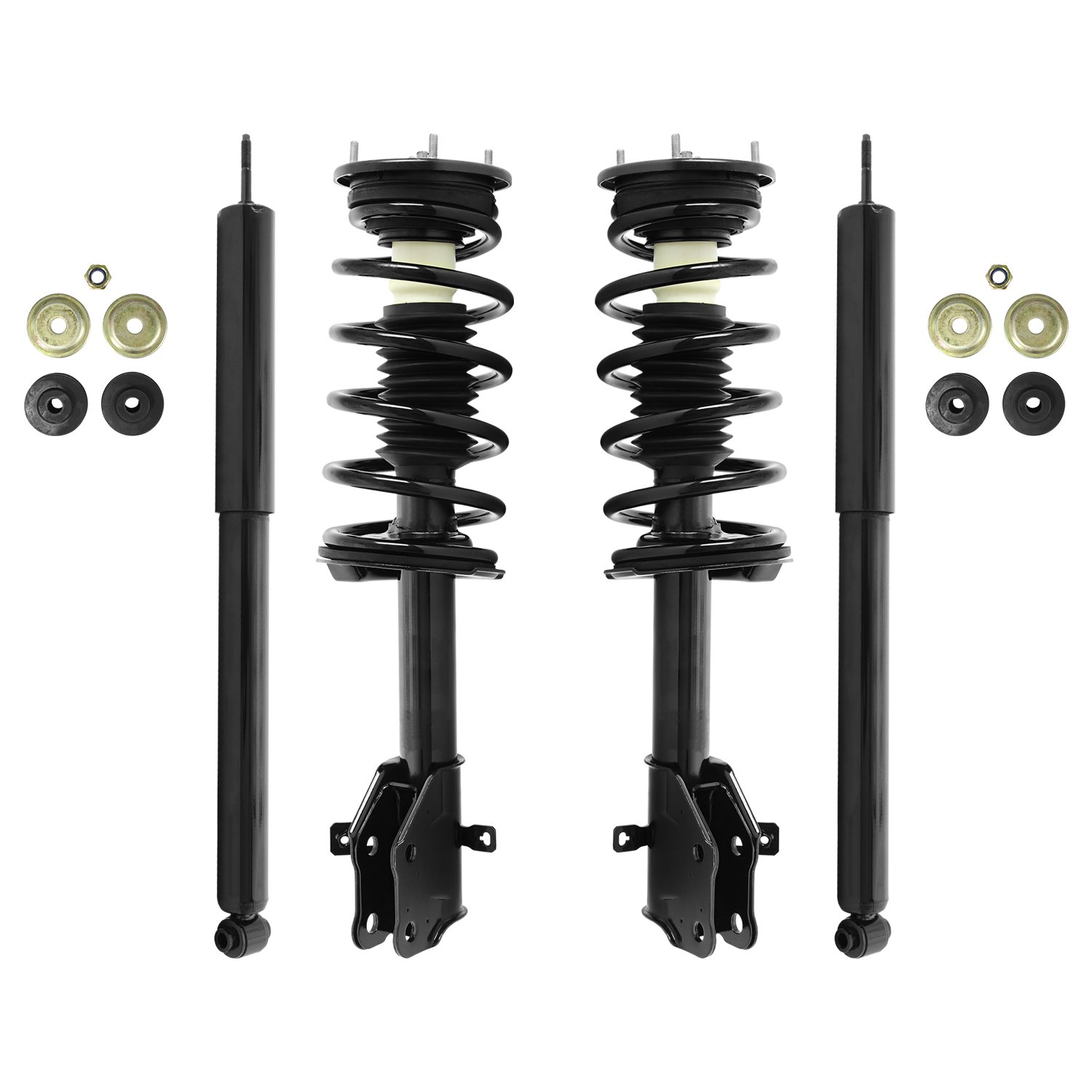 4-11995-252310-001 Front & Rear Suspension Strut & Coil Spring Assembly Fits Select Ford Edge, Lincoln MKX