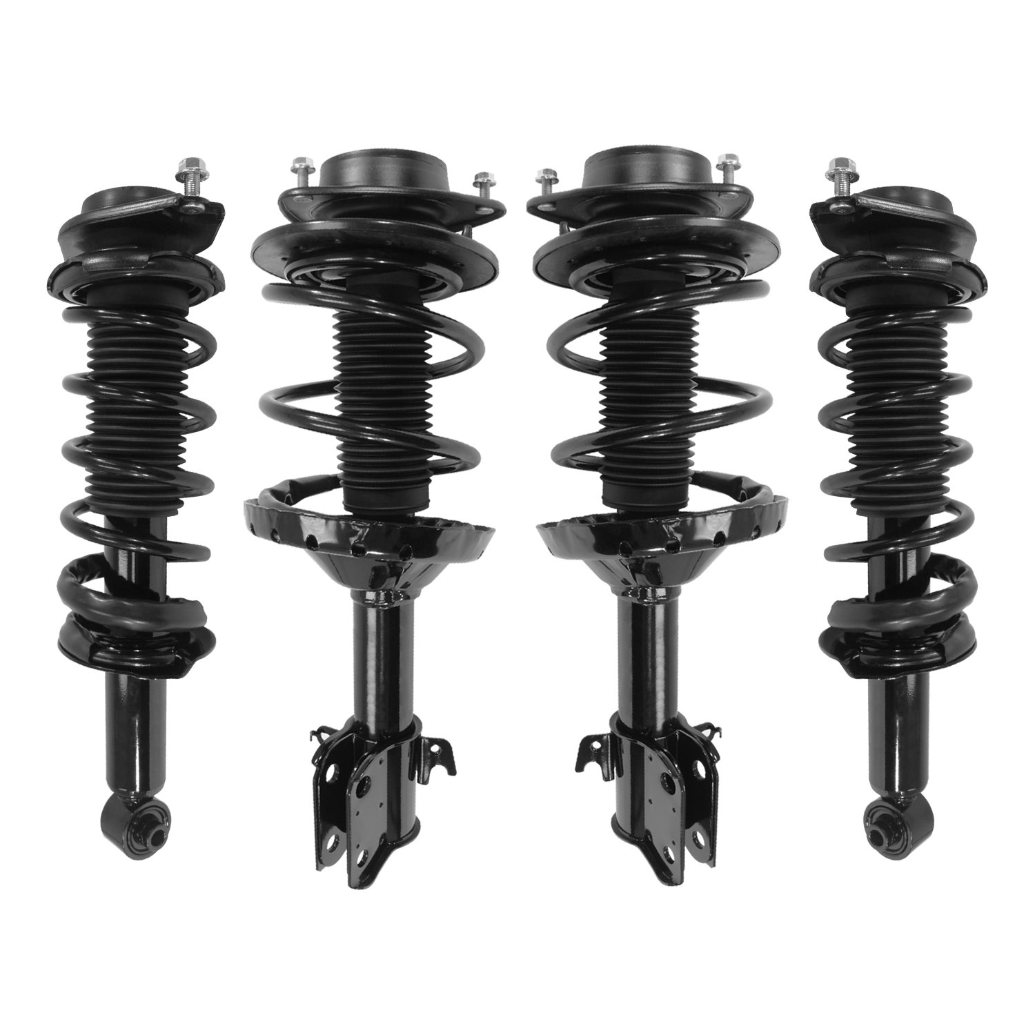 4-13021-15980-001 Front & Rear Suspension Strut & Coil Spring Assembly Kit Fits Select Subaru Impreza