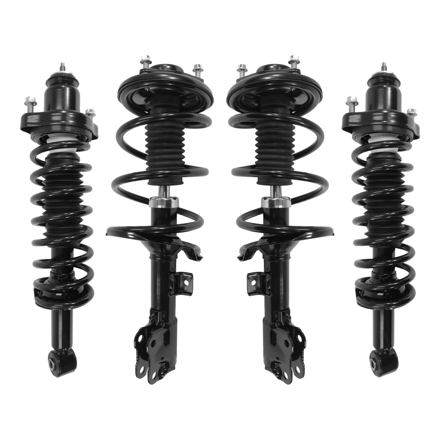 4-13041-16020-001 Front & Rear Suspension Strut & Coil Spring Assembly Kit Fits Select Mitsubishi Lancer