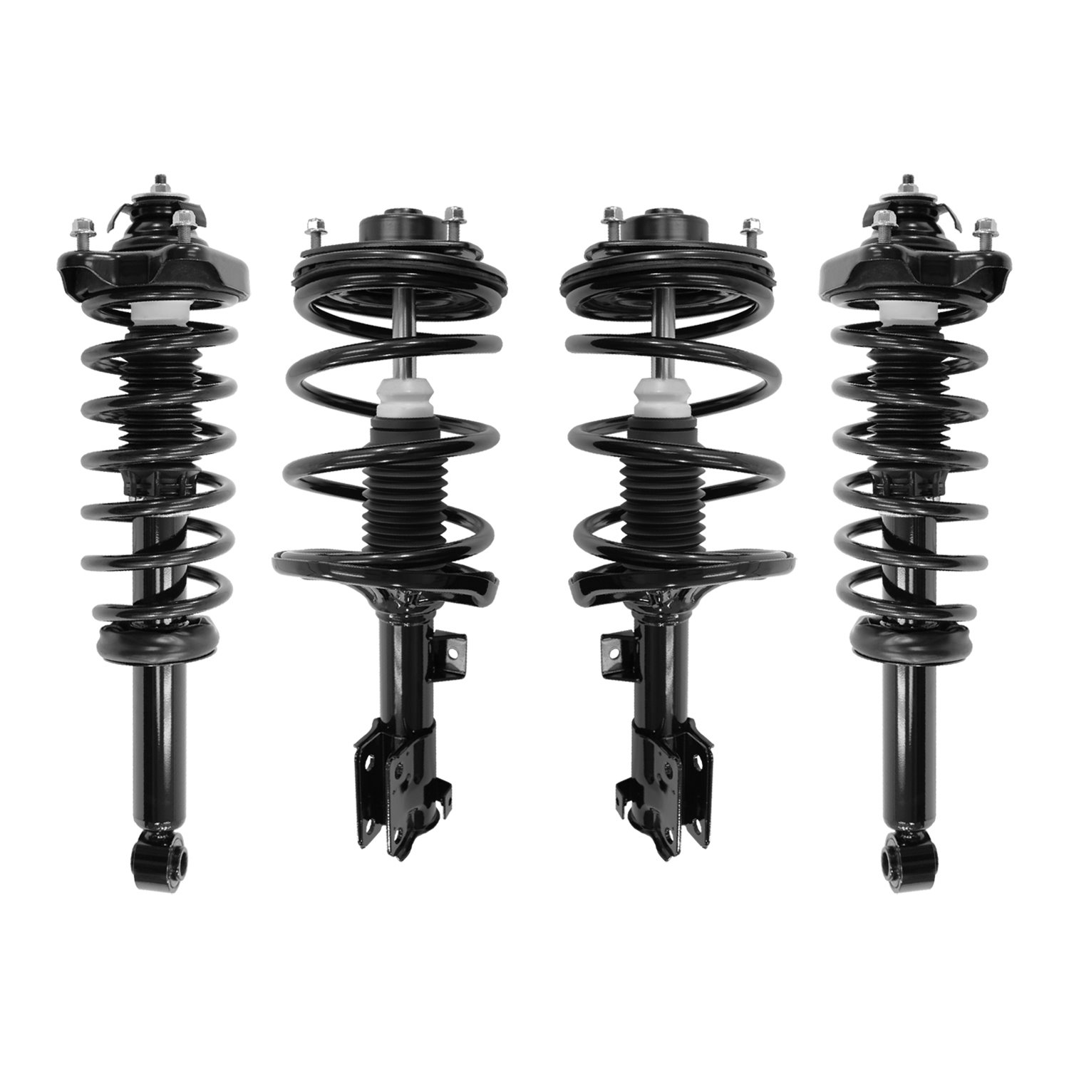 4-13045-16060-001 Front & Rear Suspension Strut & Coil Spring Assembly Kit Fits Select Mitsubishi Galant