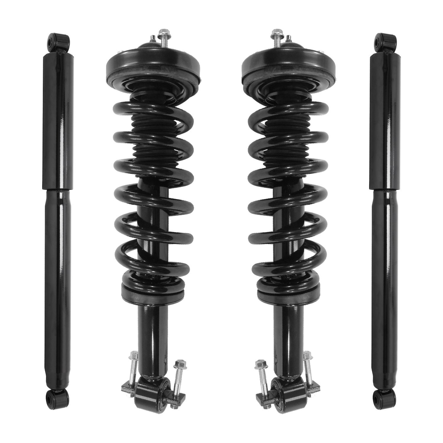 4-13201-252600-001 Front & Rear Suspension Strut & Coil Spring Assembly Fits Select Ford F-150