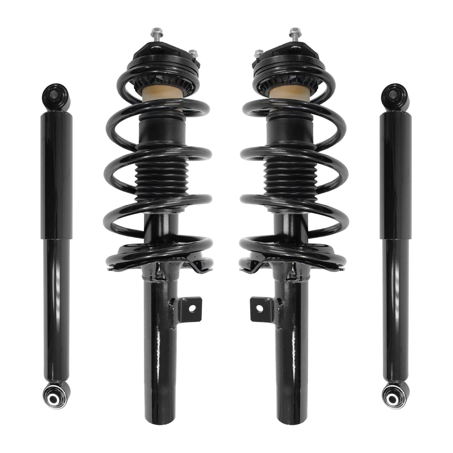 4-13213-252230-001 Front & Rear Suspension Strut & Coil Spring Assembly Fits Select Ford Transit Connect