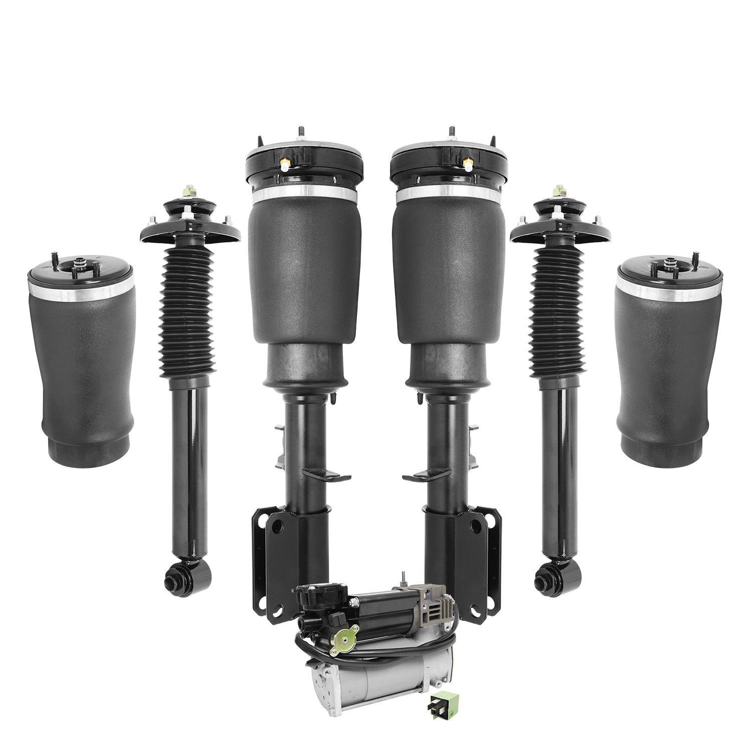 4-18-125001-C Front Non-Electronic Suspension Air Strut Assembly Kit Fits Select BMW X5
