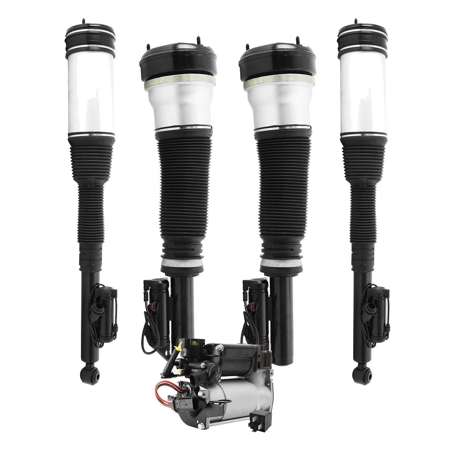 4-28-113400-C Front & Rear Electronic Suspension Air Strut Assembly Kit Fits Select Mercedes-Benz