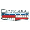 Danchuk 1321: Custom Red Rubber Floor Mats with Crest Logo for
